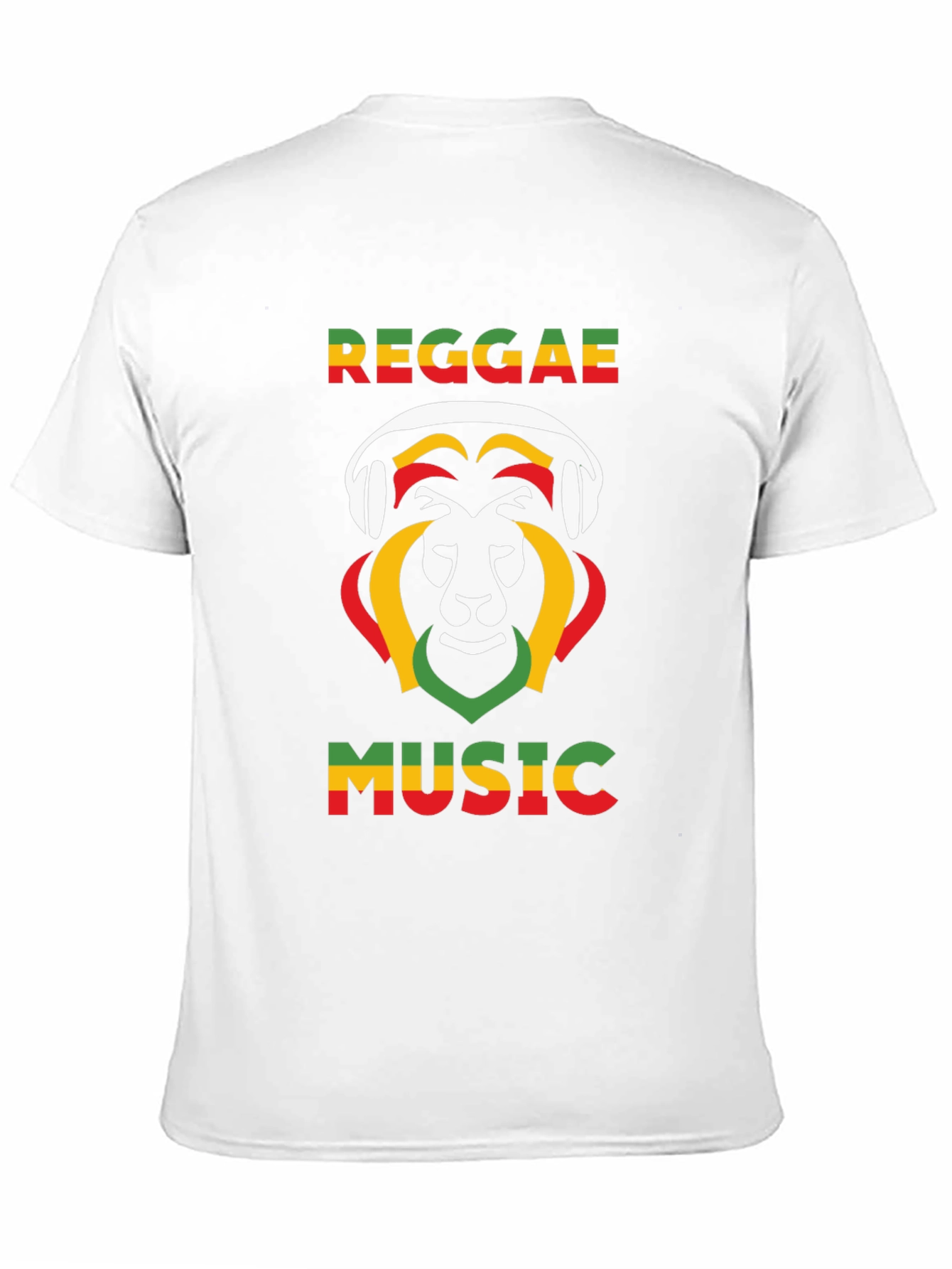 Reggae Music Lion Graphic Tee - Black