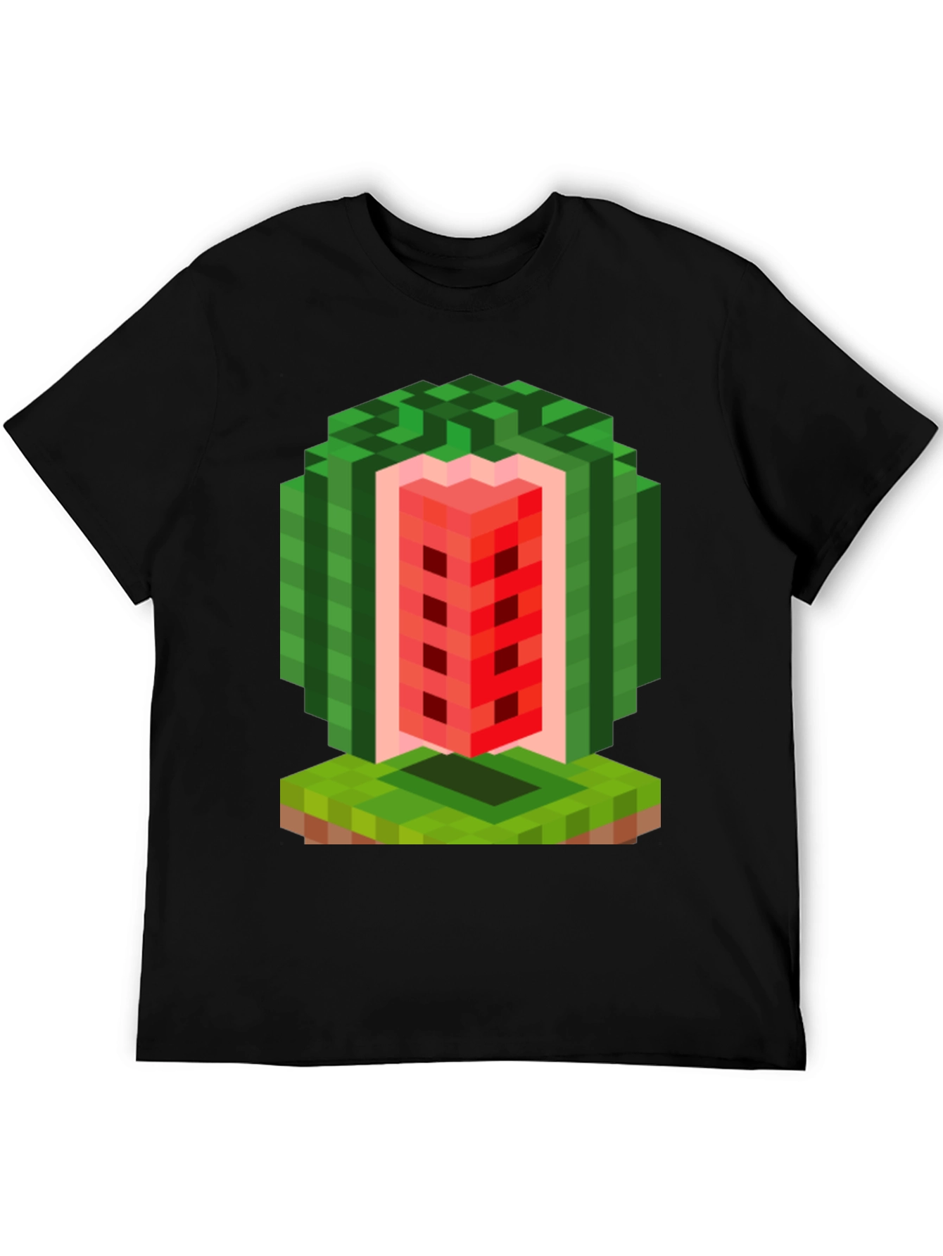 Minecraft Watermelon T-Shirt - Gamer Pixel Art