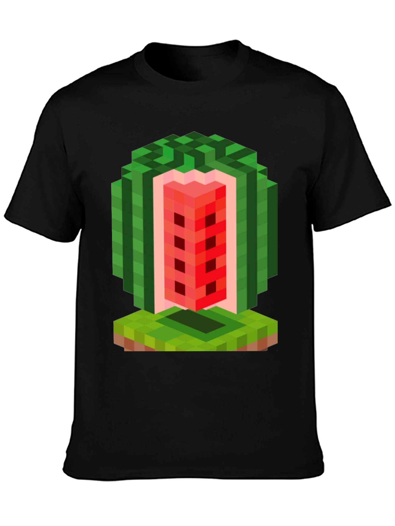 Minecraft Watermelon T-Shirt - Gamer Pixel Art