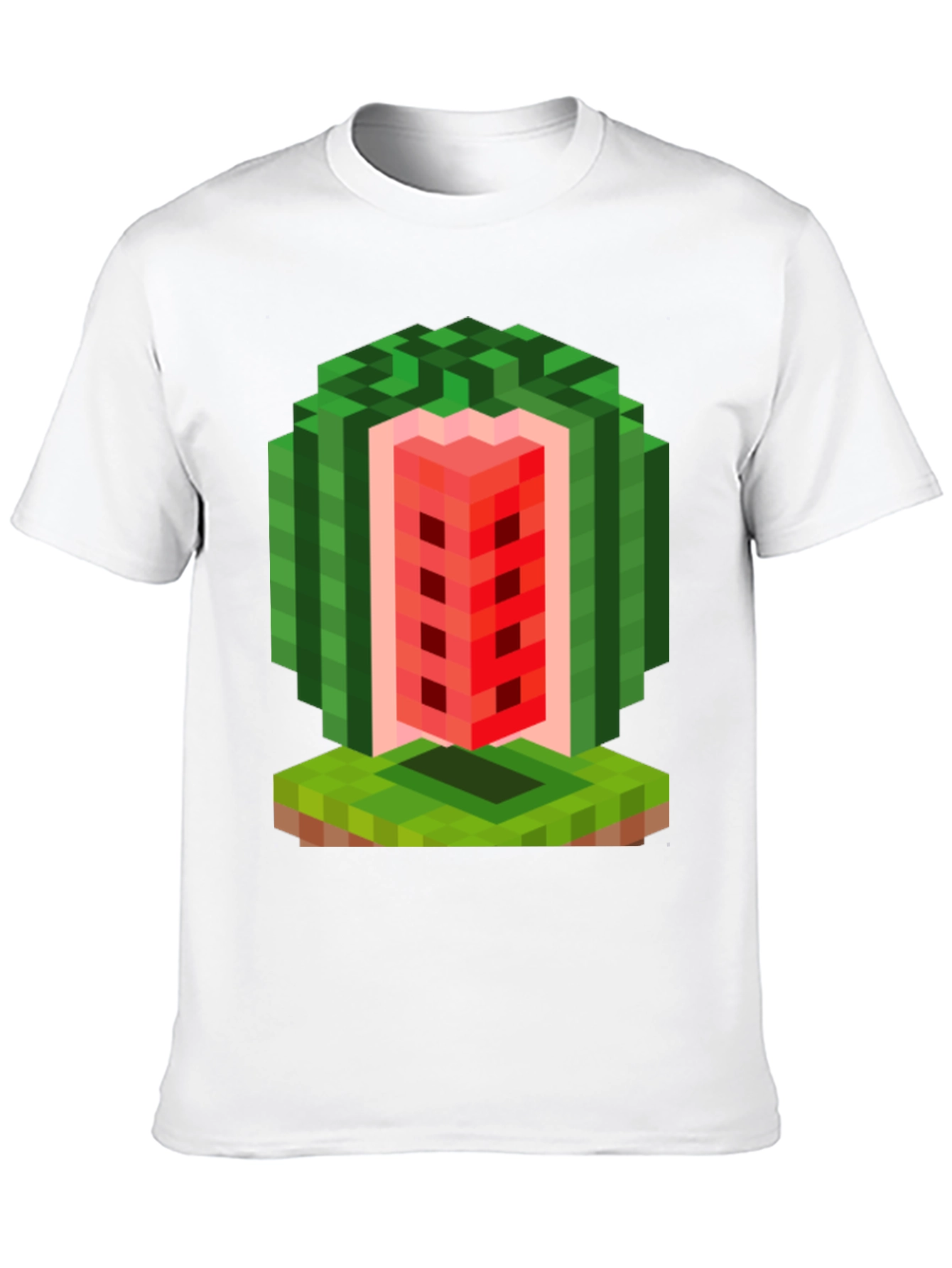 Minecraft Watermelon T-Shirt - Gamer Pixel Art
