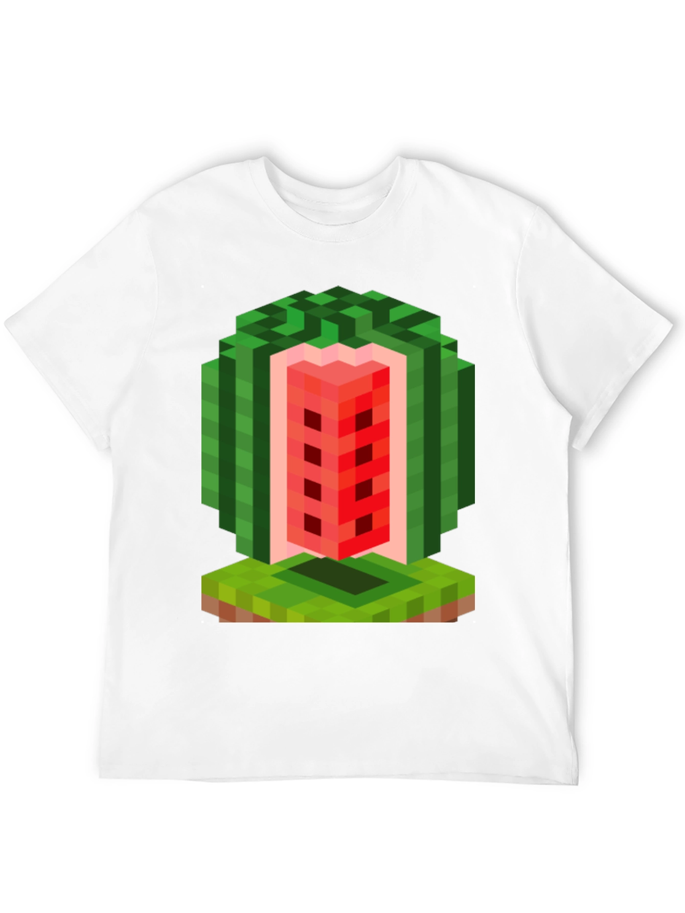 Minecraft Watermelon T-Shirt - Gamer Pixel Art