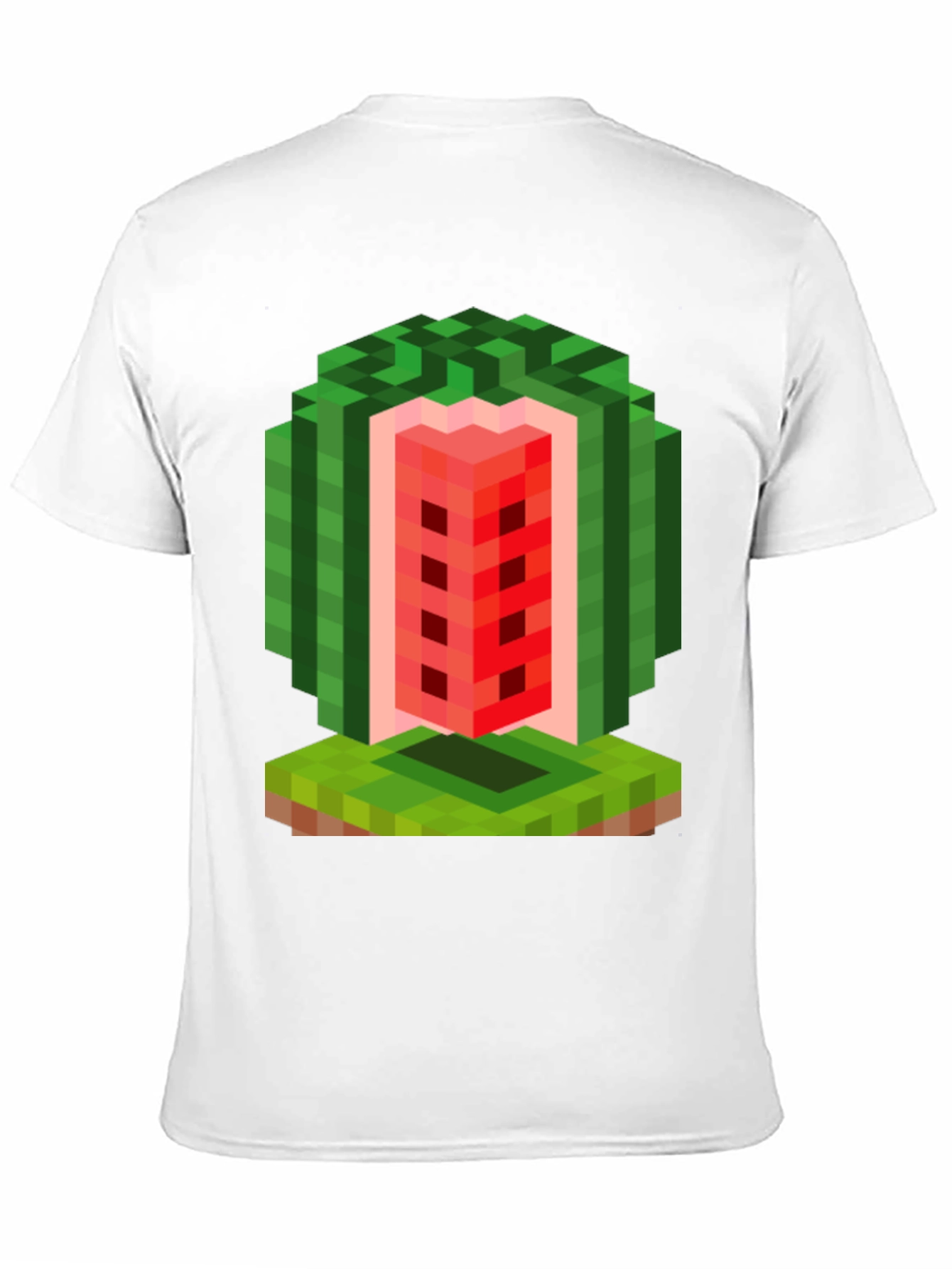 Minecraft Watermelon T-Shirt - Gamer Pixel Art