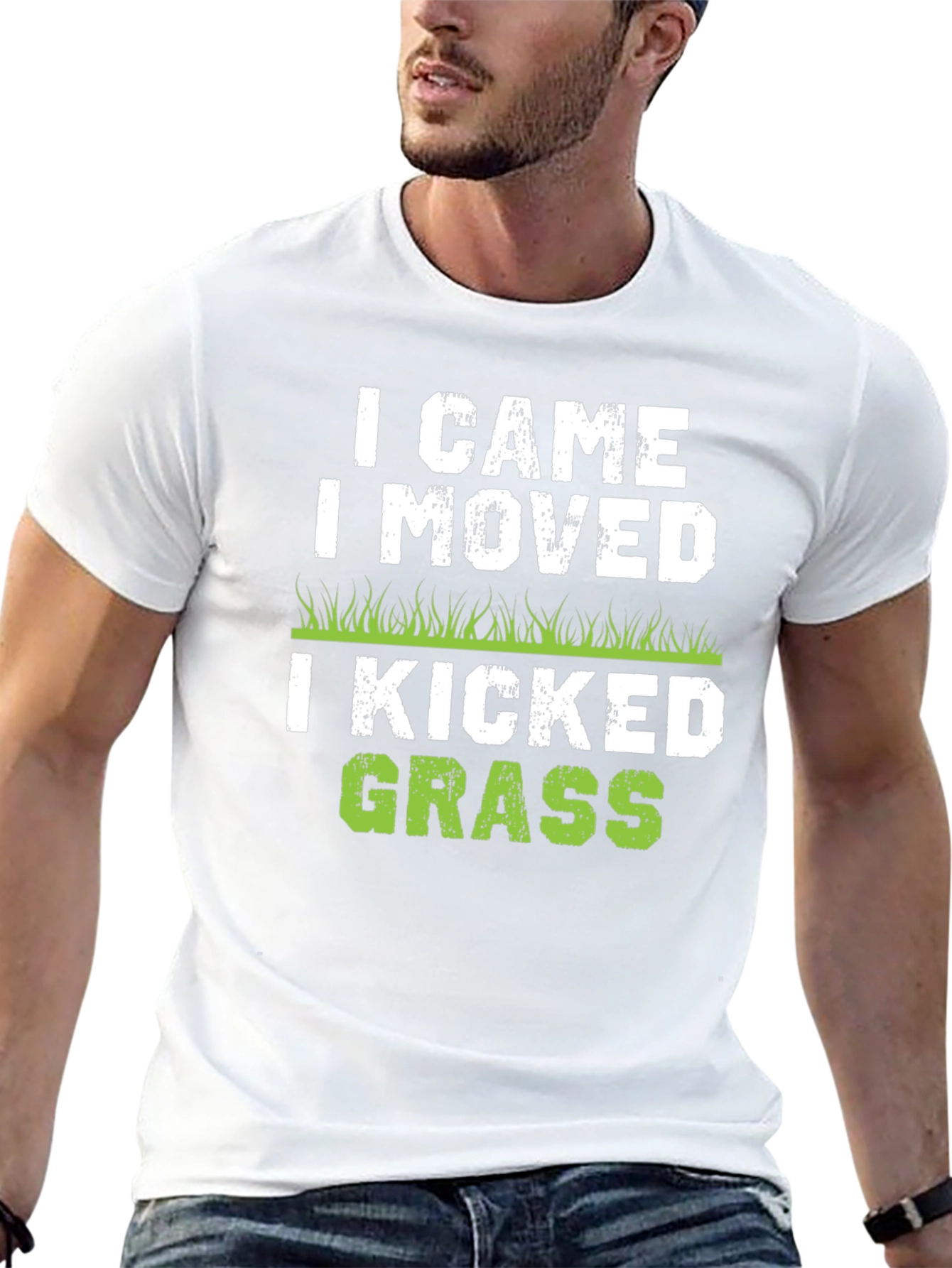 I Came I Moved I Kicked Grass Black T-Shirt
