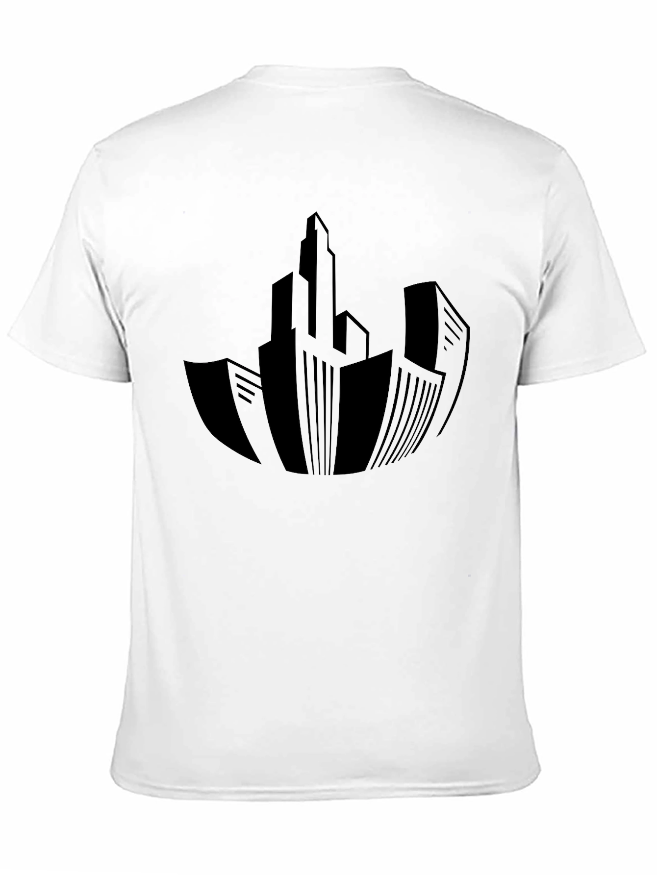 Urban Silhouette Tee - Modern Cityscape Design