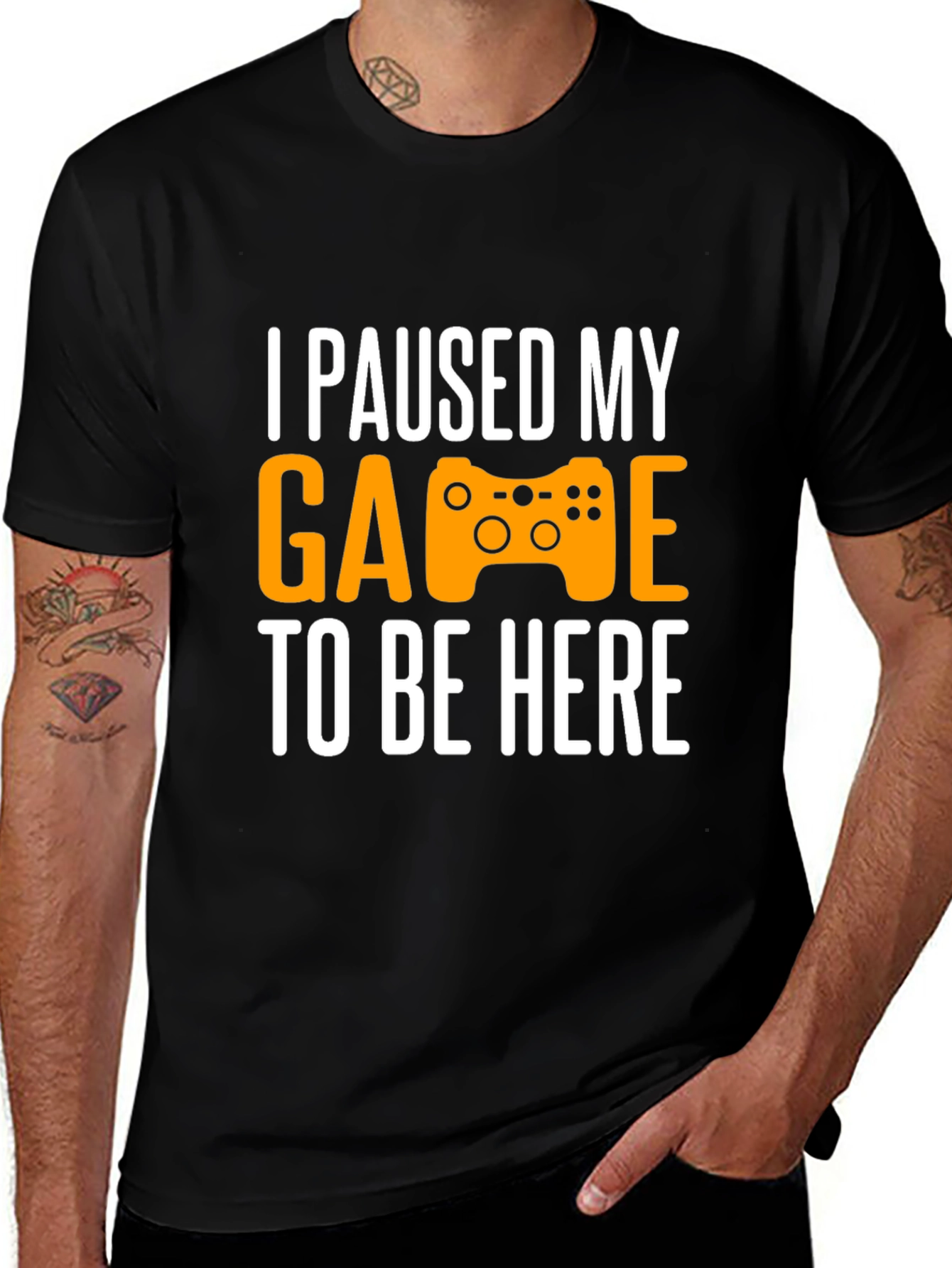 I Paused My Game Graphic Tee - Gamer Shirt
