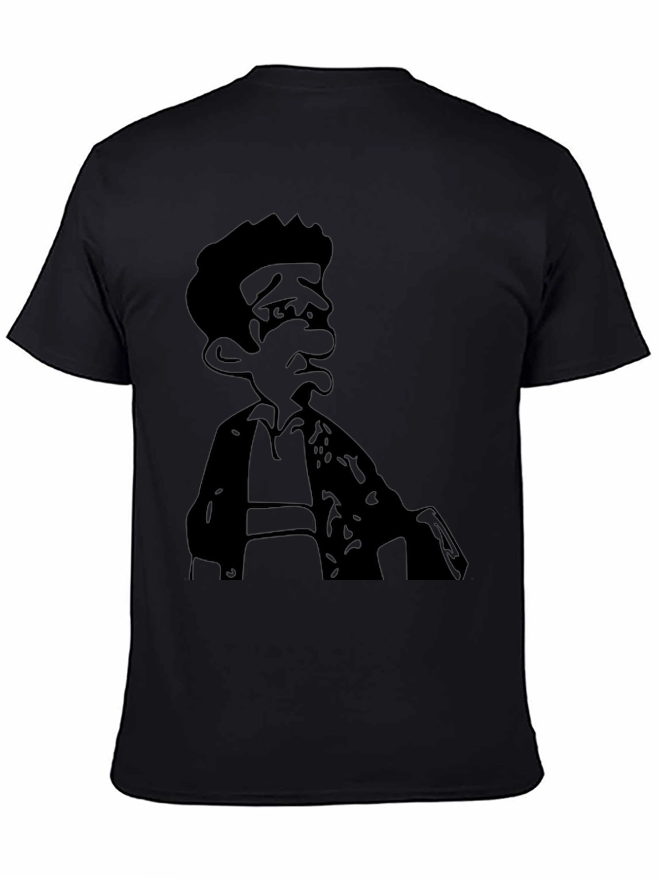 Cartoon Character Graphic Black T-Shirt