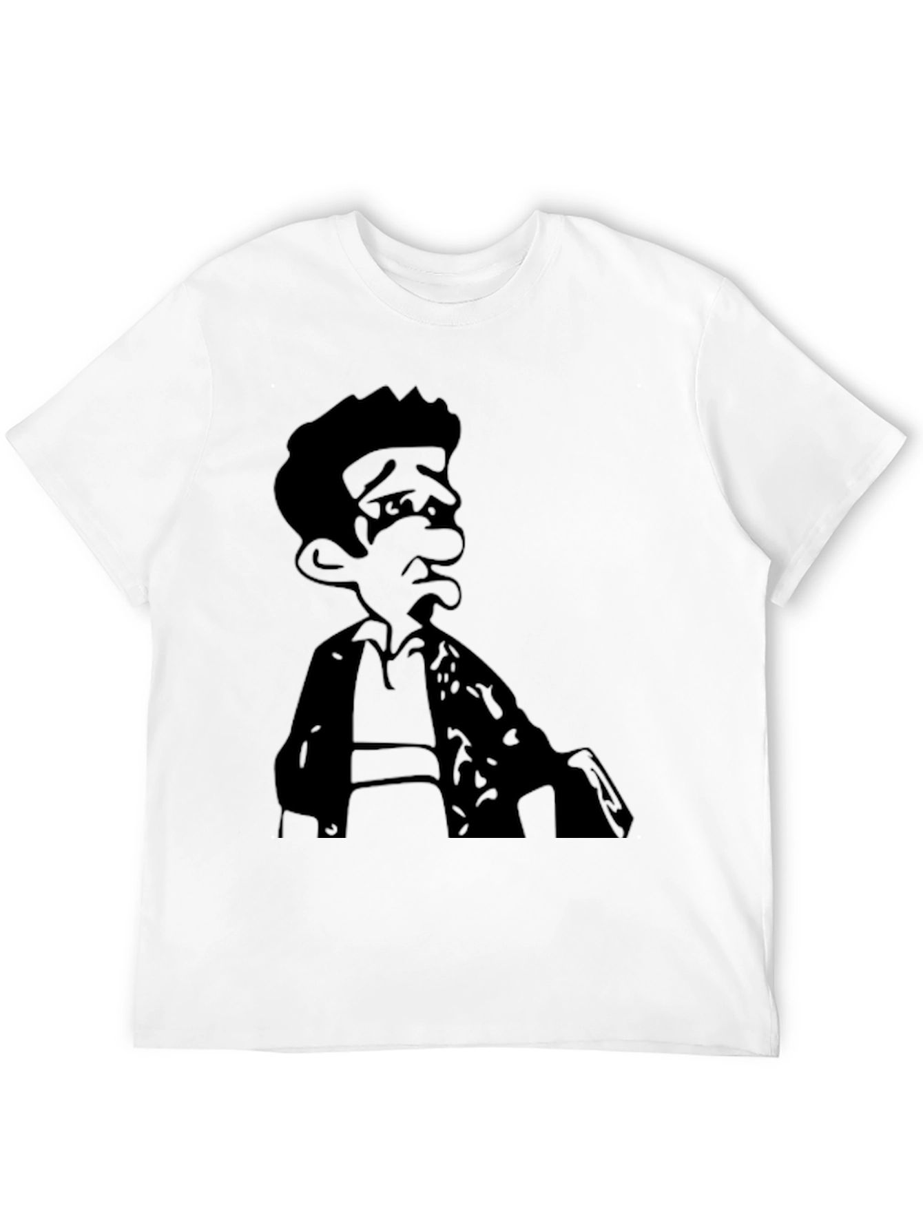 Cartoon Character Graphic Black T-Shirt