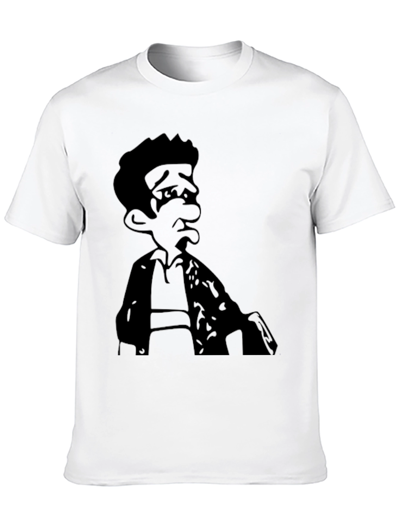 Cartoon Character Graphic Black T-Shirt