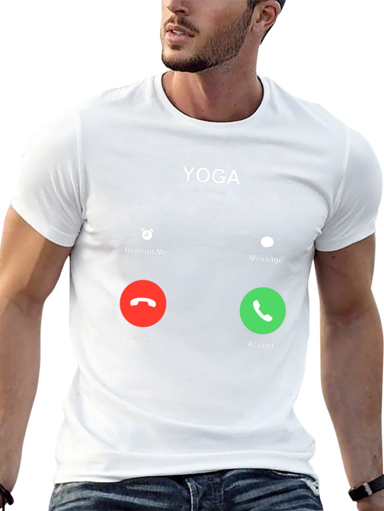 Yoga is Calling Black T-Shirt