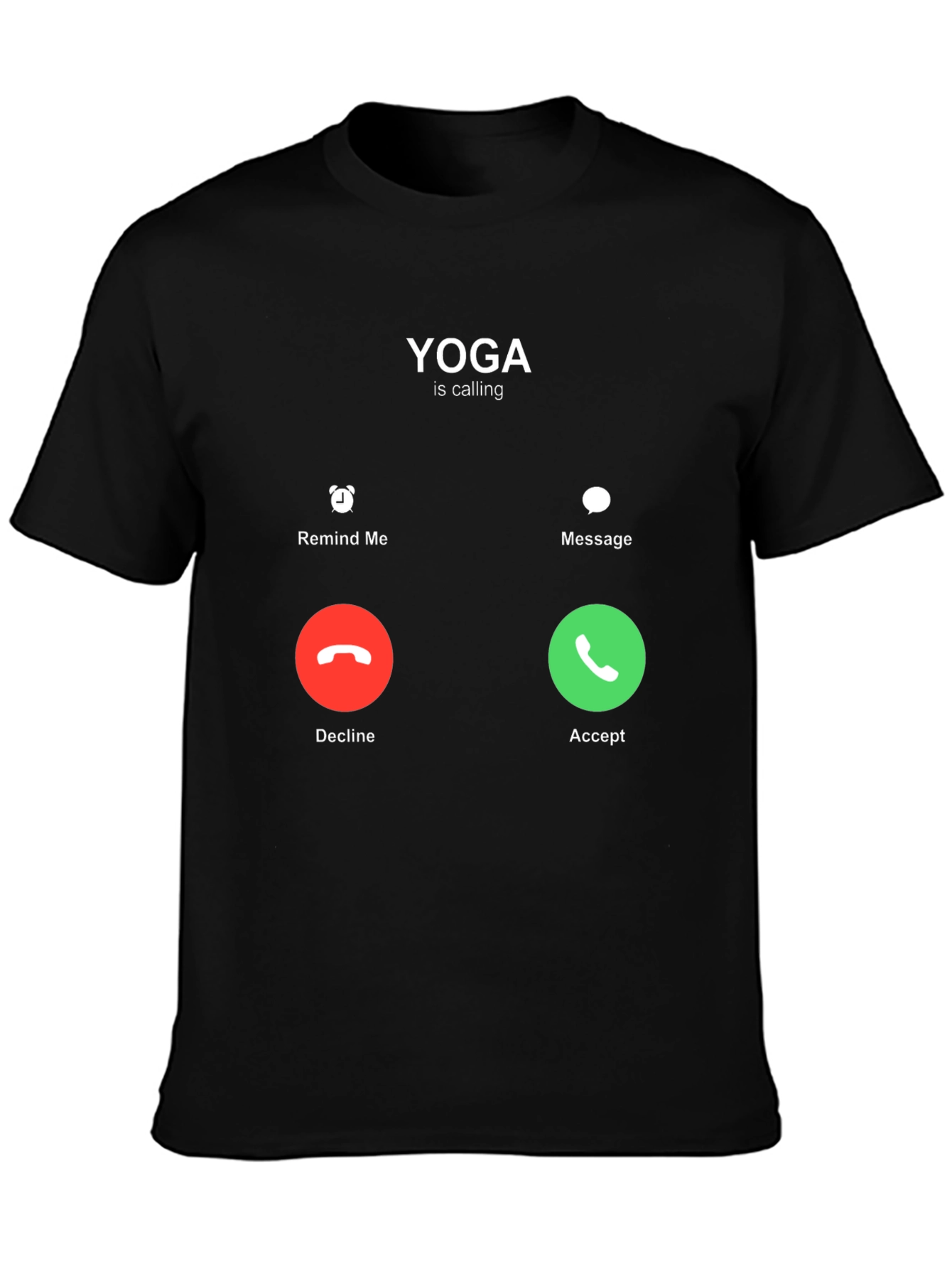 Yoga is Calling Black T-Shirt
