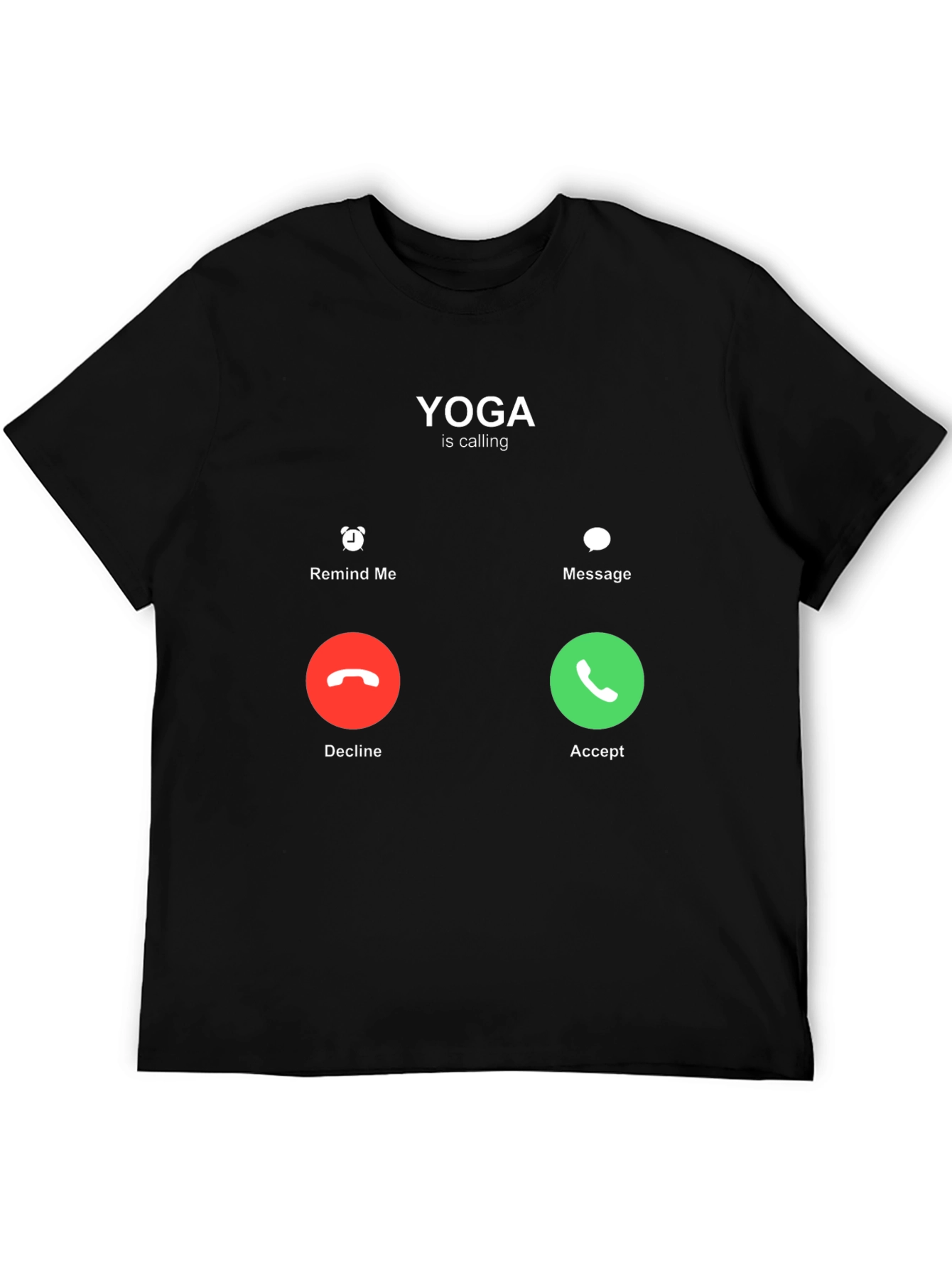 Yoga is Calling Black T-Shirt