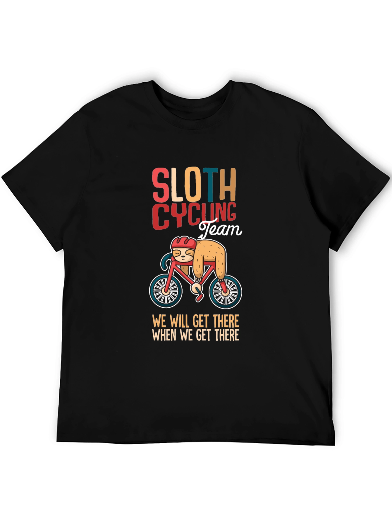 Sloth Cycling Team Graphic T-Shirt