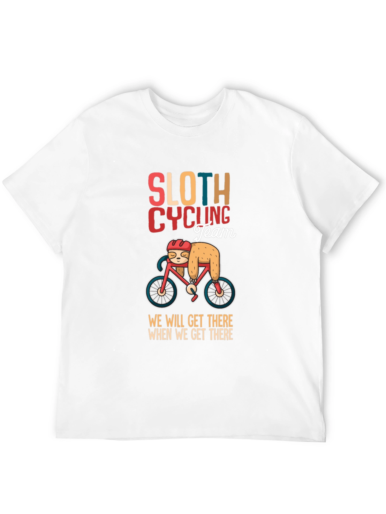 Sloth Cycling Team Graphic T-Shirt