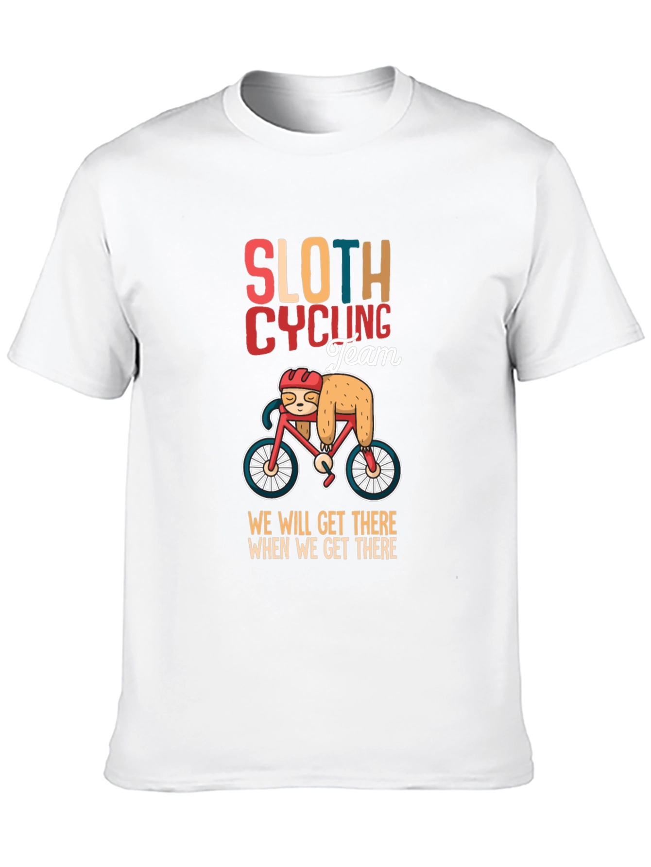 Sloth Cycling Team Graphic T-Shirt
