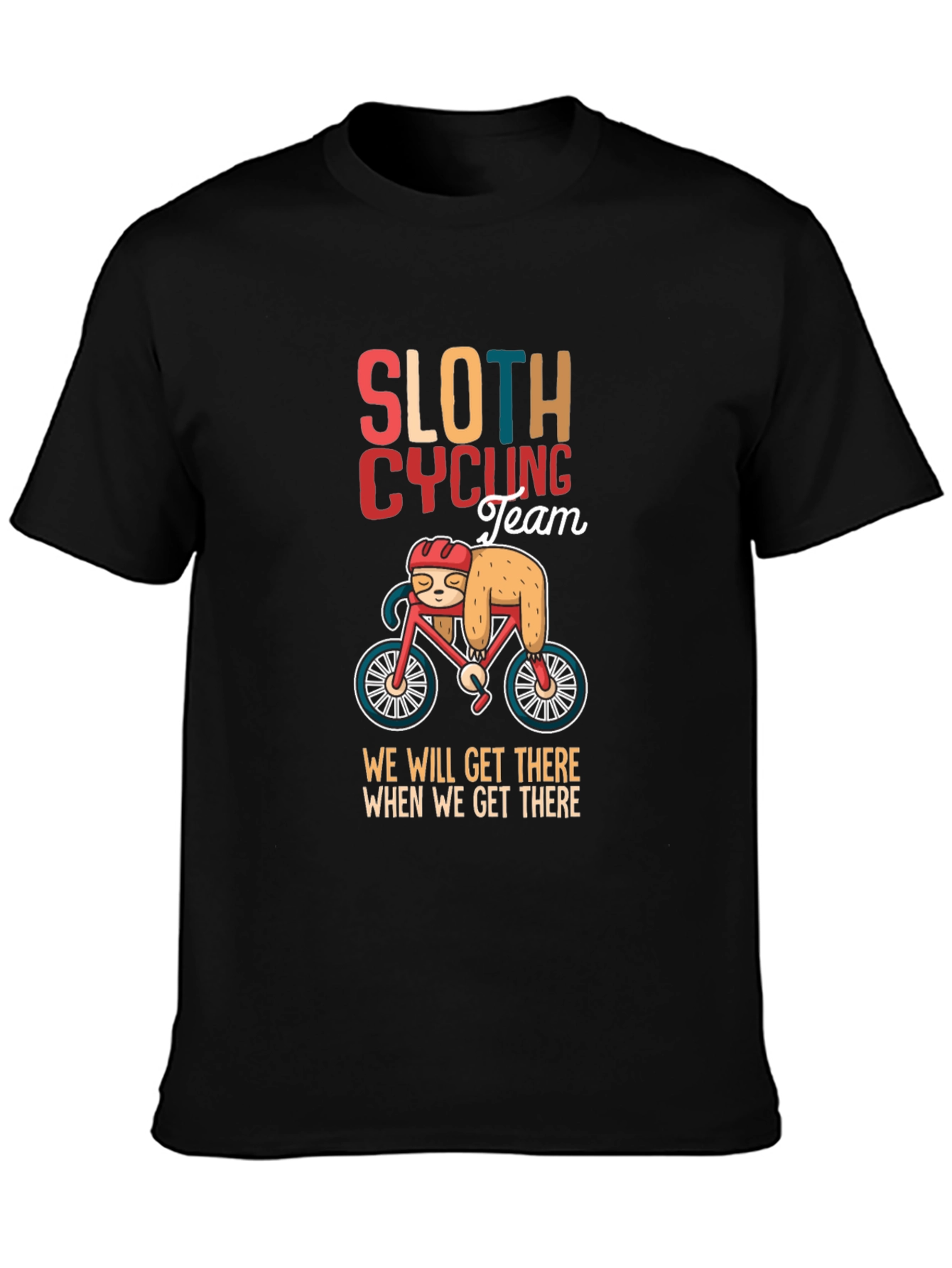 Sloth Cycling Team Graphic T-Shirt