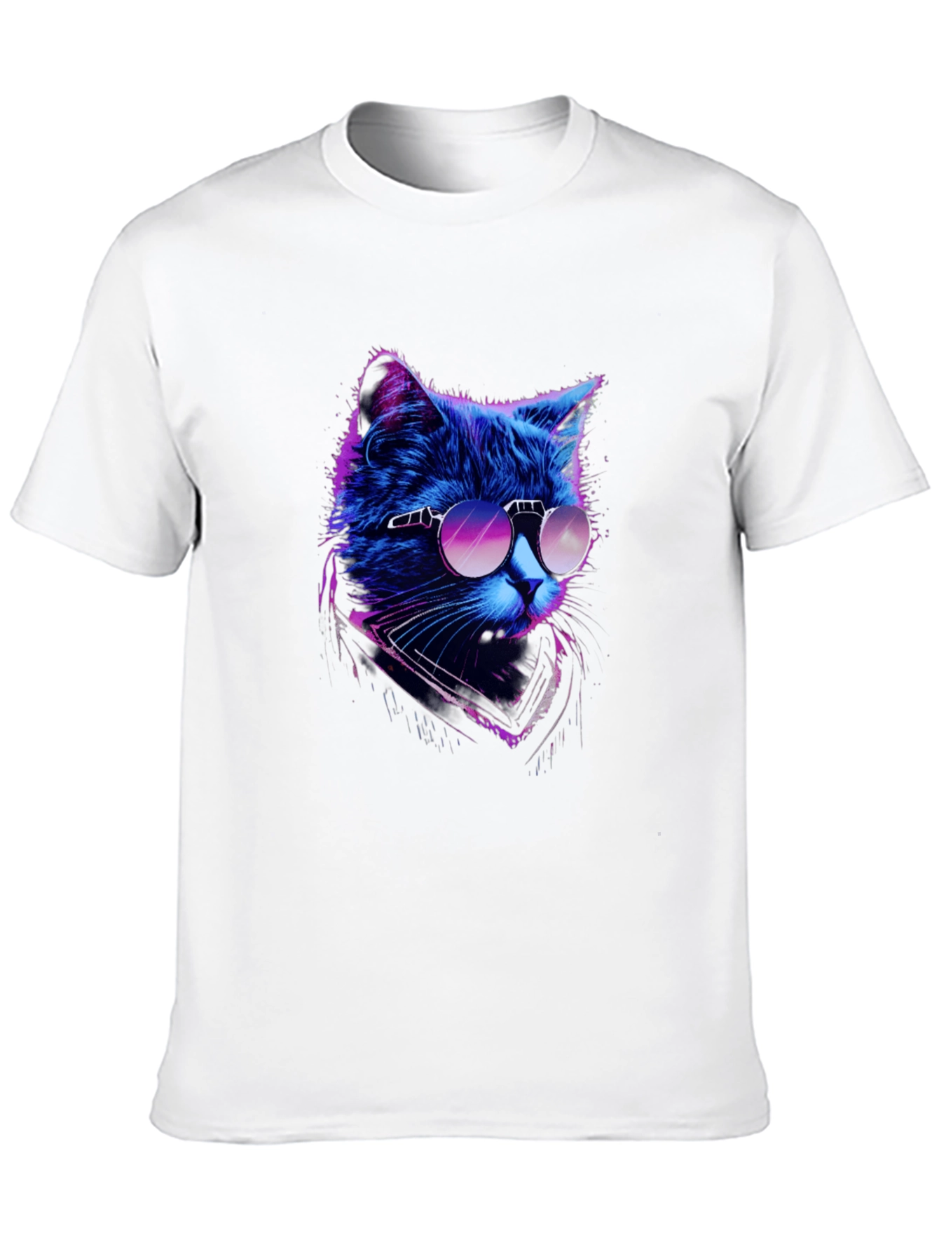 Cool Cat Graphic Tee - Mens Black T-Shirt