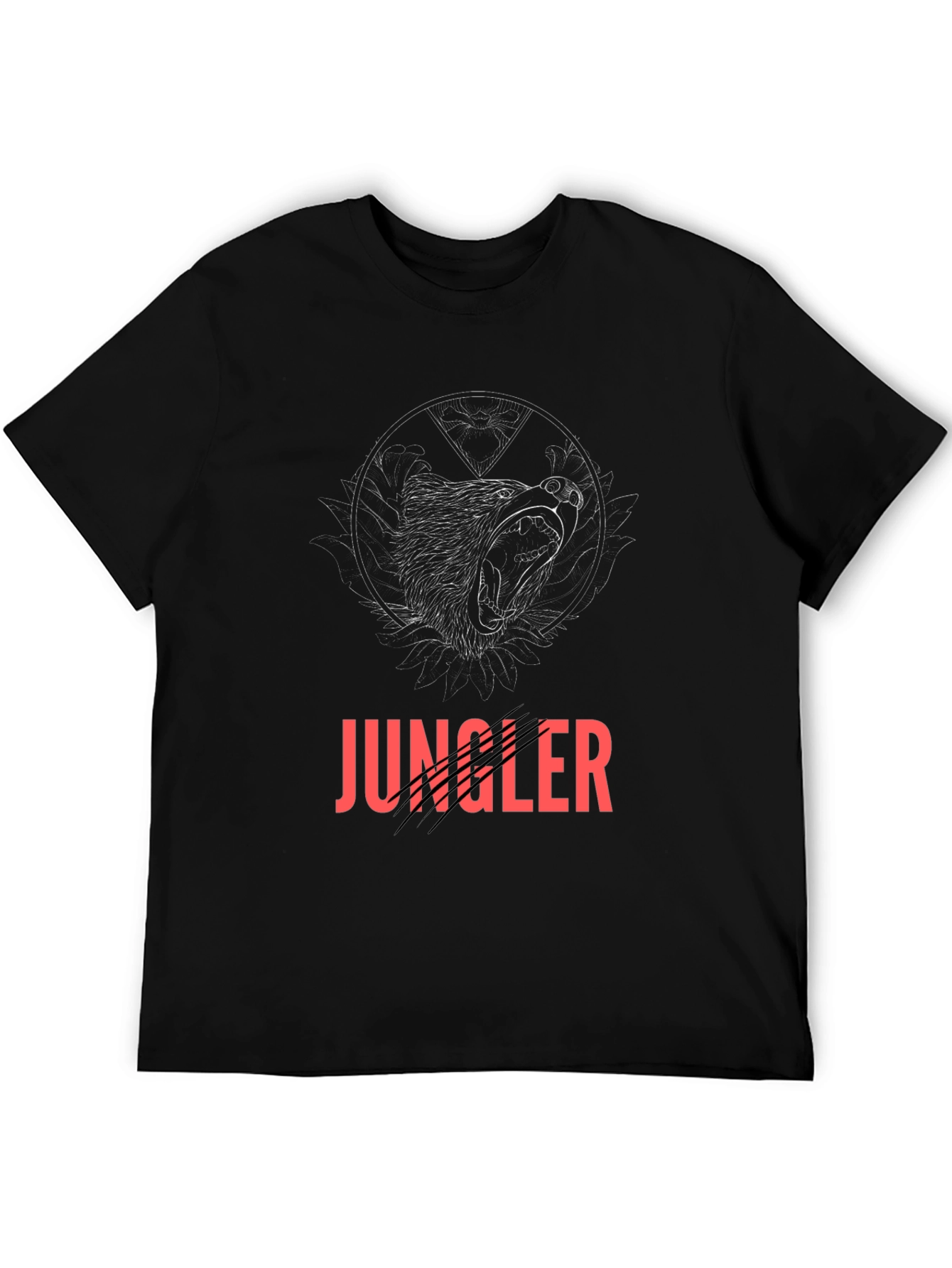 Jungle Bear Tee - Black Graphic T-Shirt