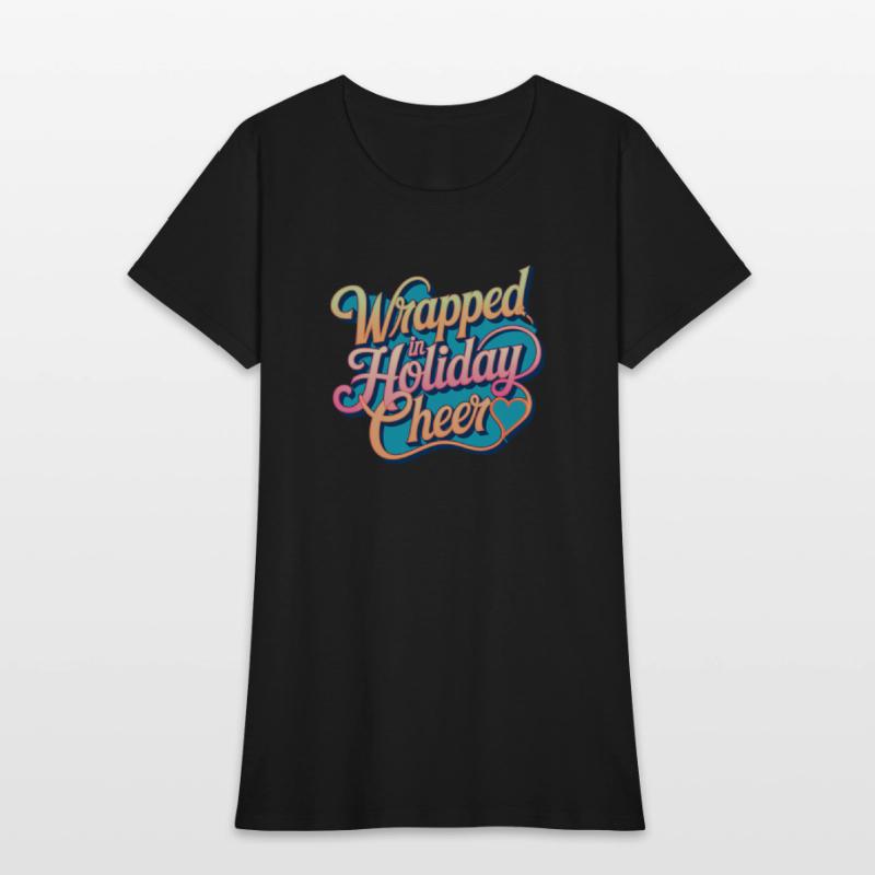Wrapped in Holiday Cheer -Typography Design