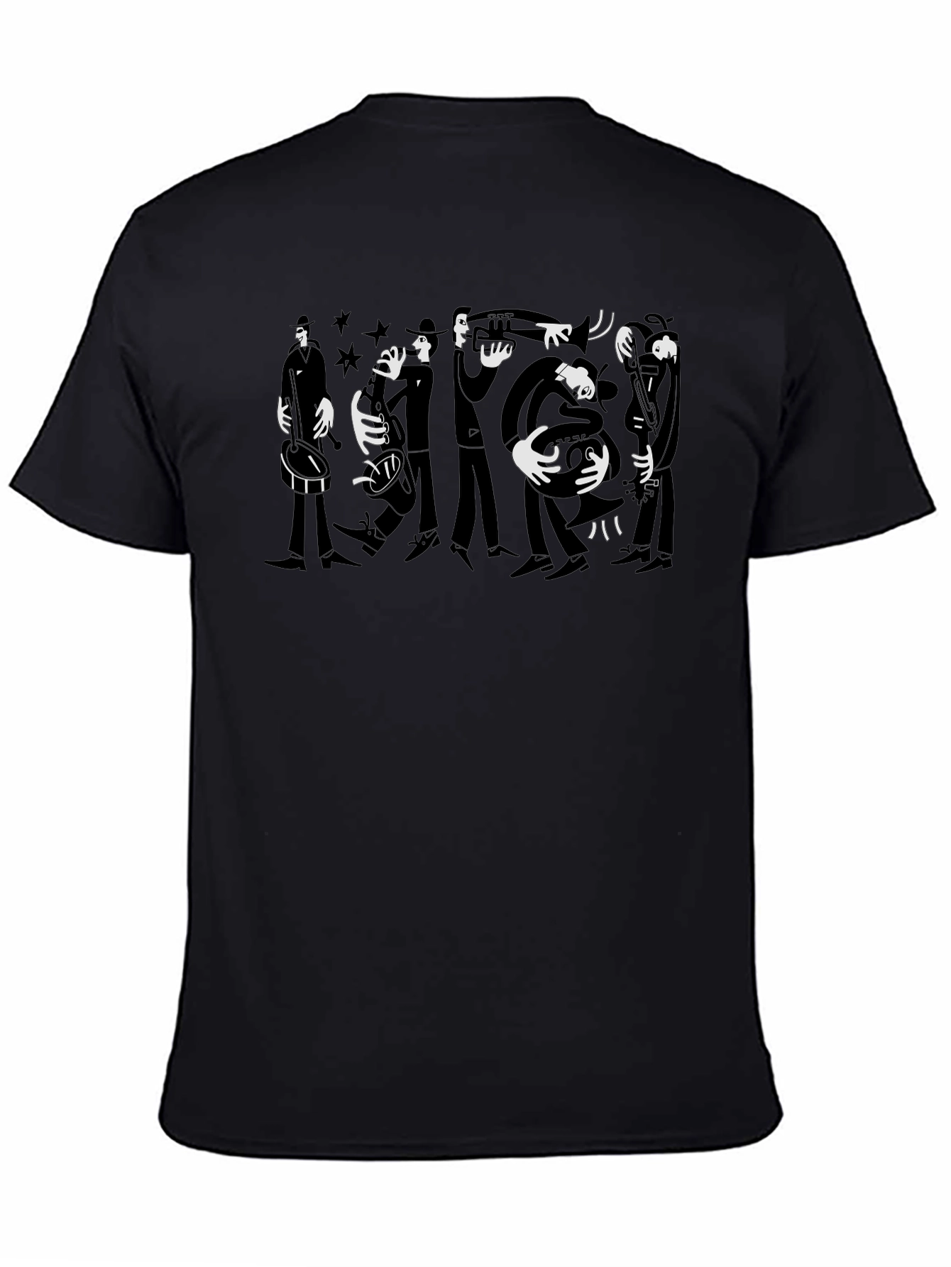 Black Jazz Band Graphic Tee