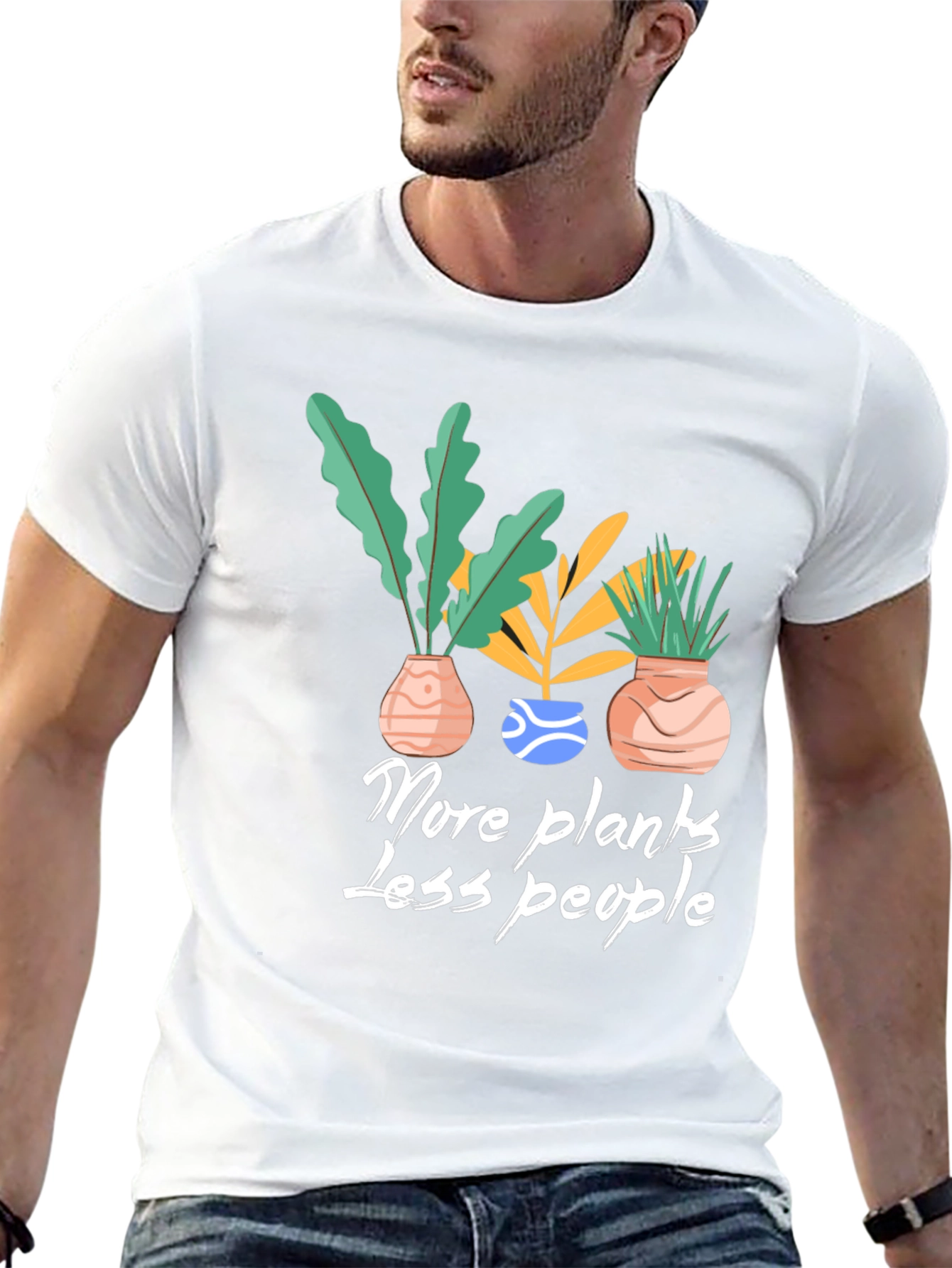 More Plants Less People Graphic Tee
