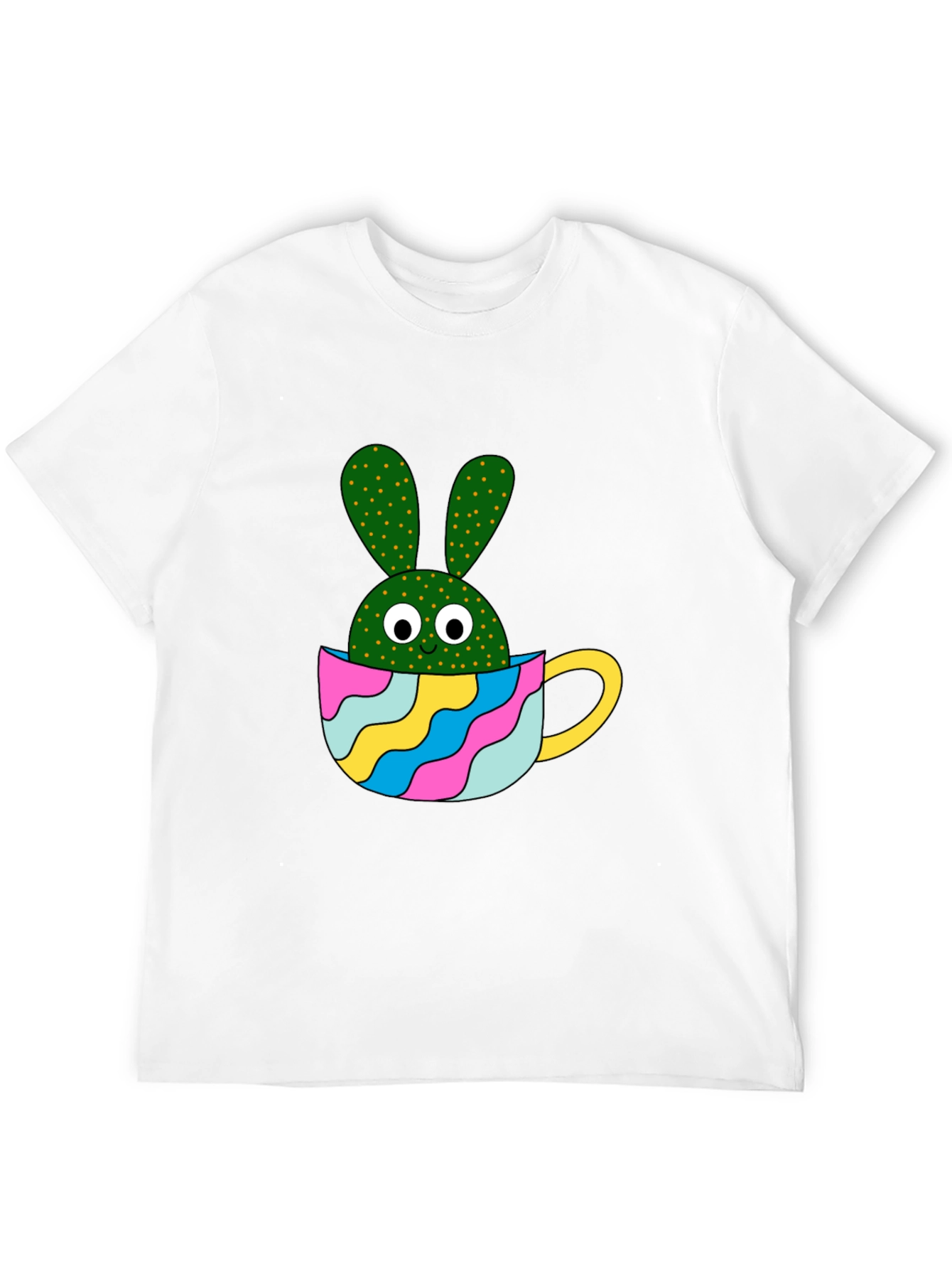 Cactus Bunny Black T-Shirt