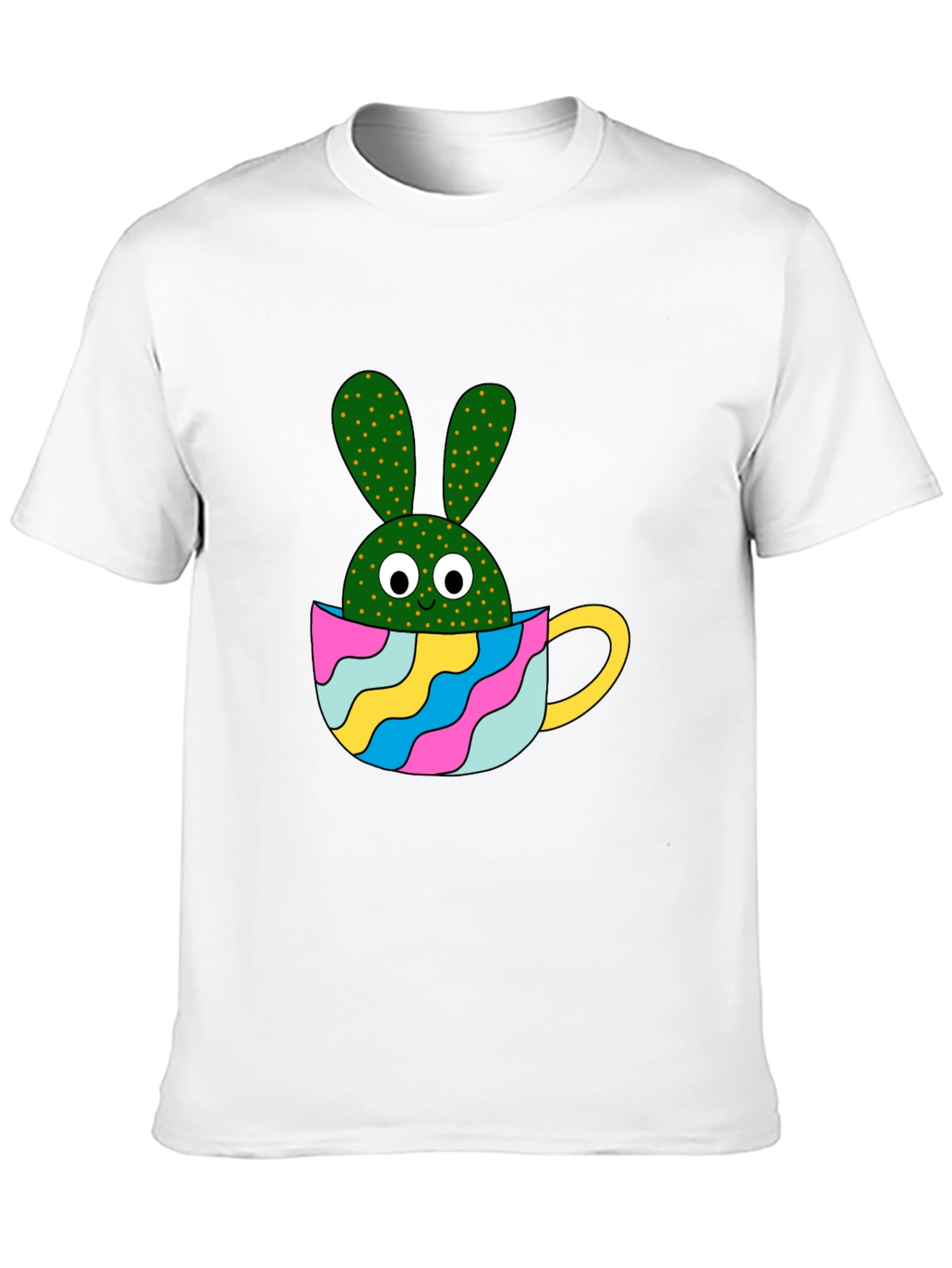 Cactus Bunny Black T-Shirt