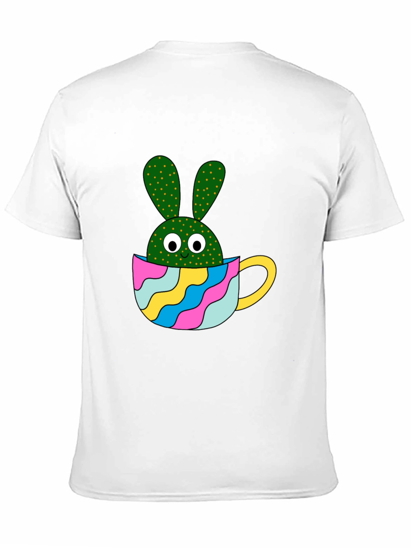 Cactus Bunny Black T-Shirt