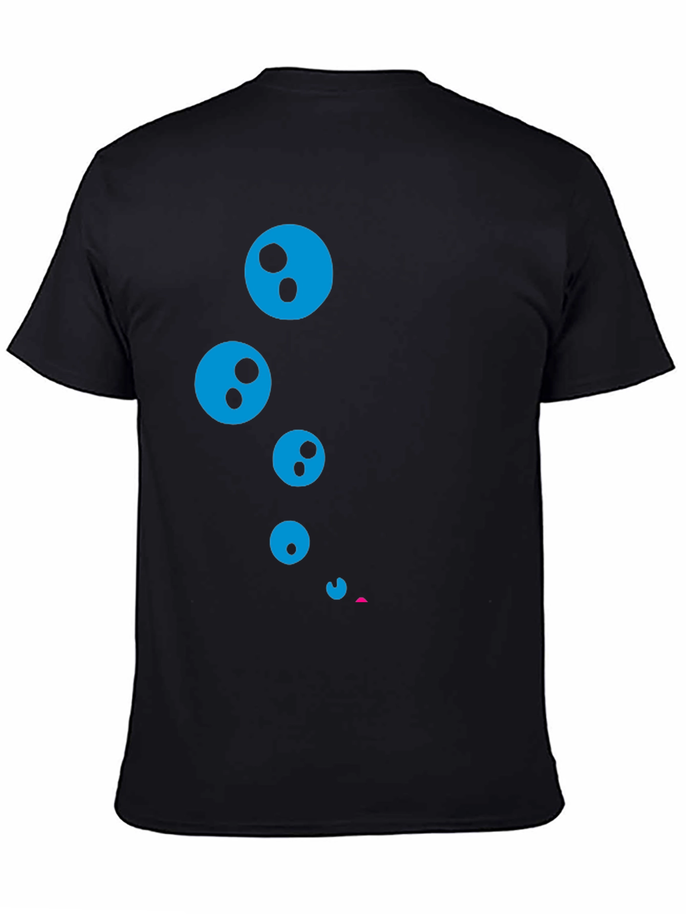 Funky Bubble Graphic Black T-Shirt