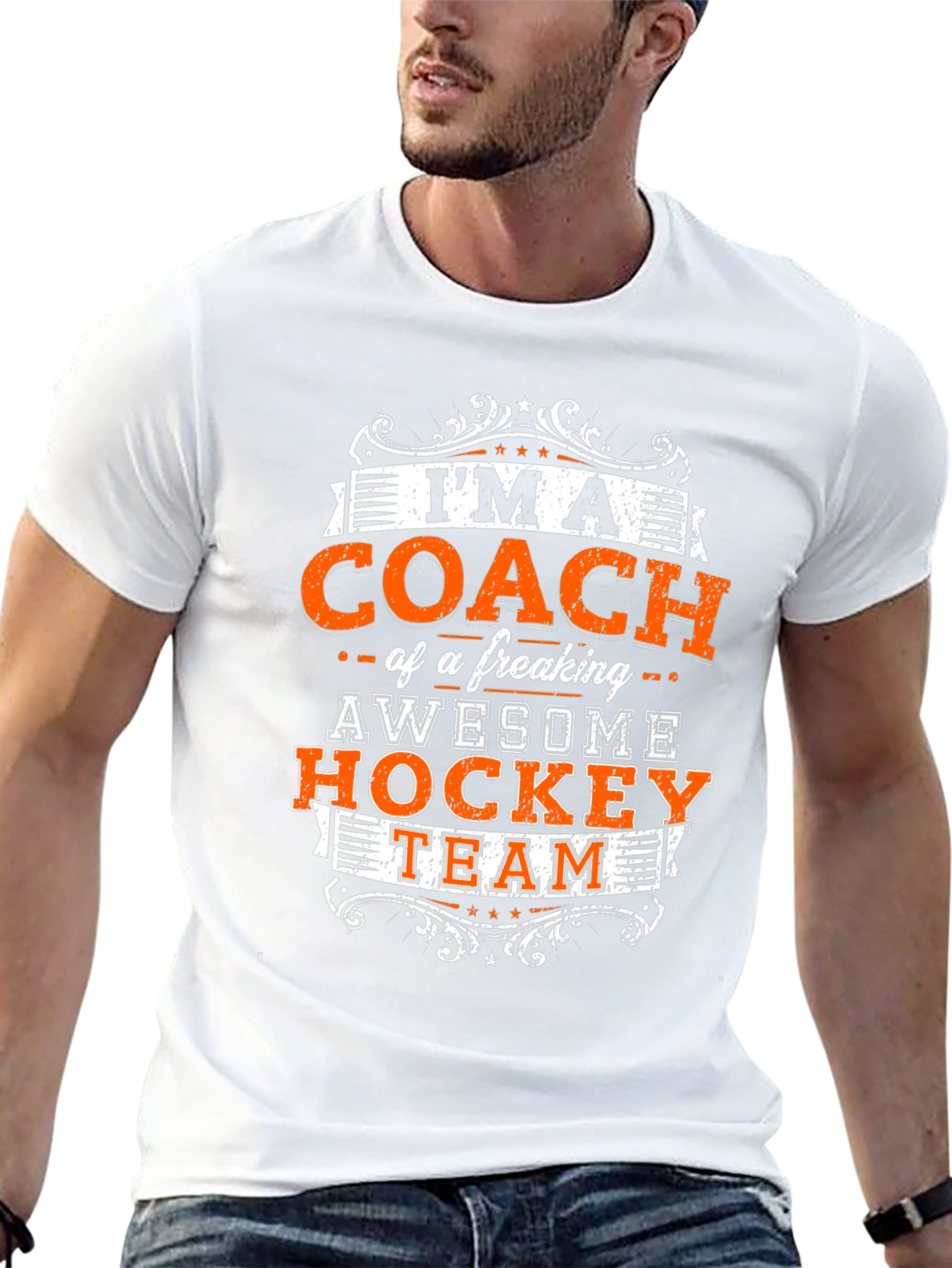 Im A Coach T-Shirt Hockey Team Awesome Funny Gift