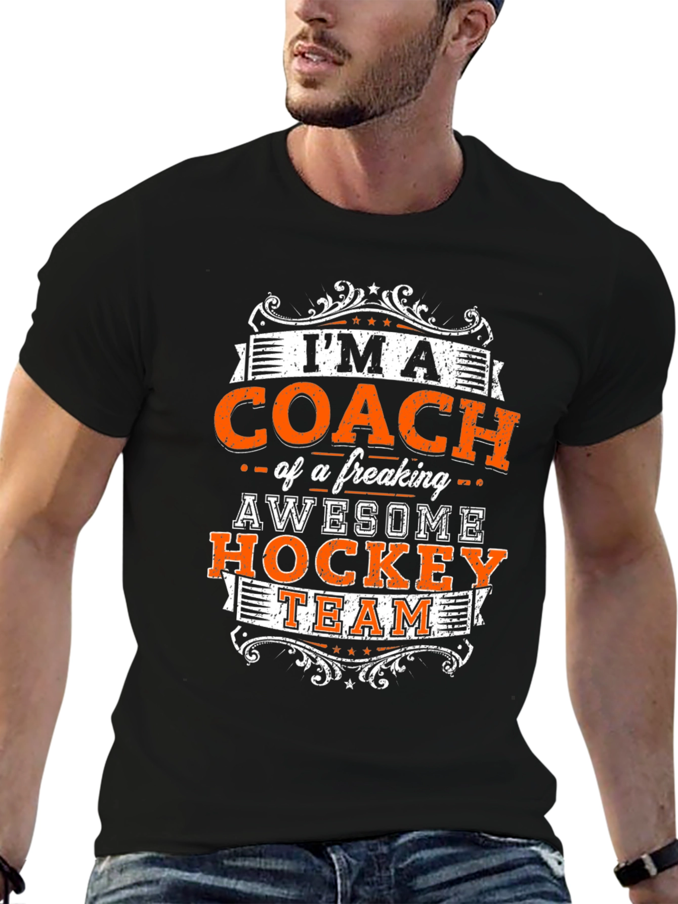 Im A Coach T-Shirt Hockey Team Awesome Funny Gift