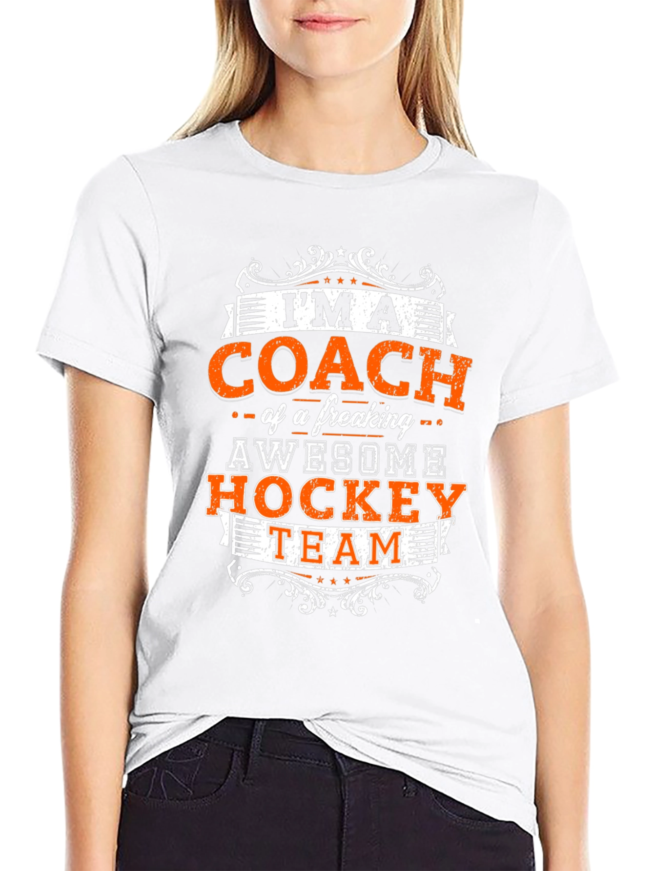 Im A Coach T-Shirt Hockey Team Awesome Funny Gift