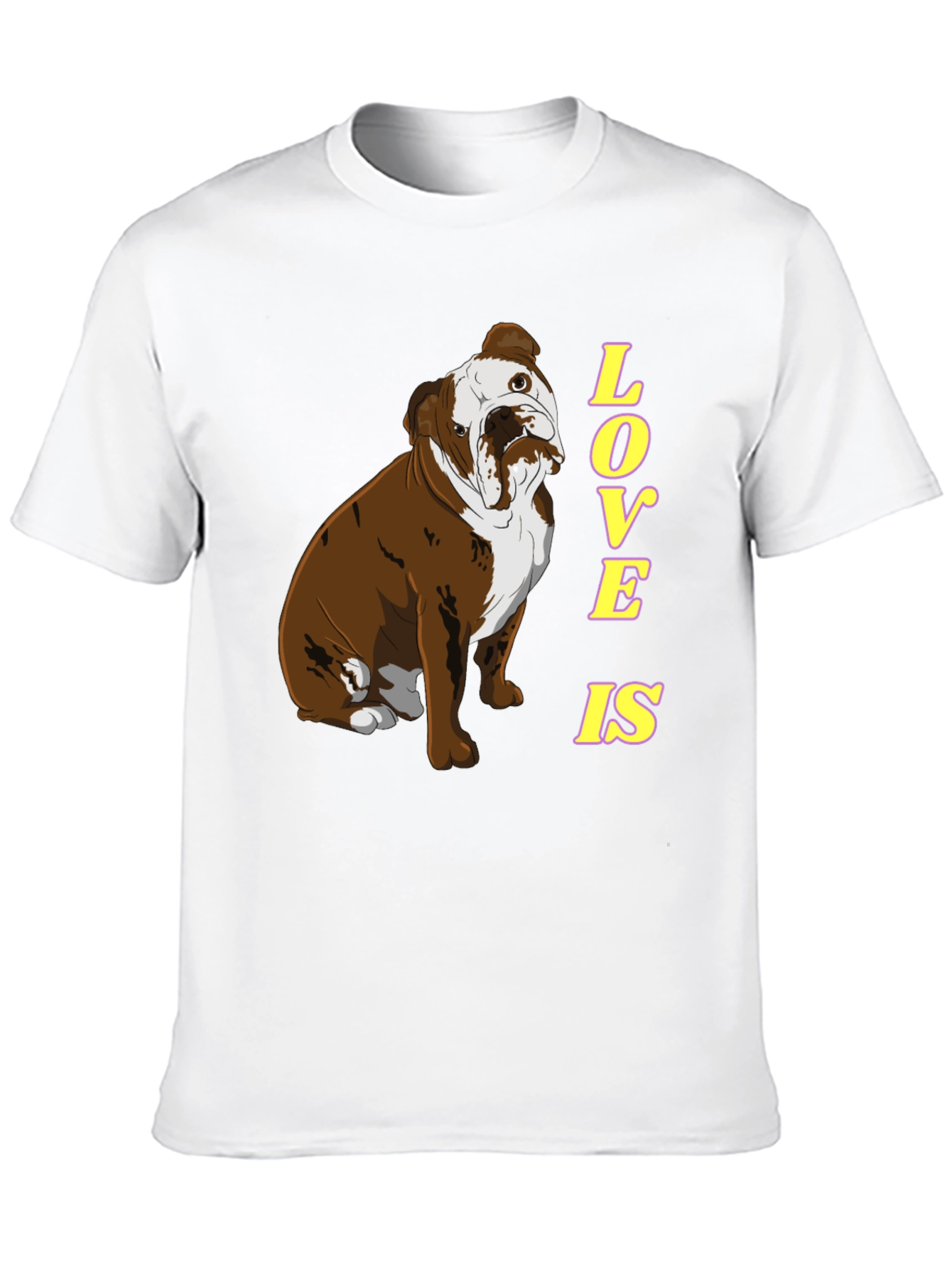 Bulldog Love Graphic Tee - Black