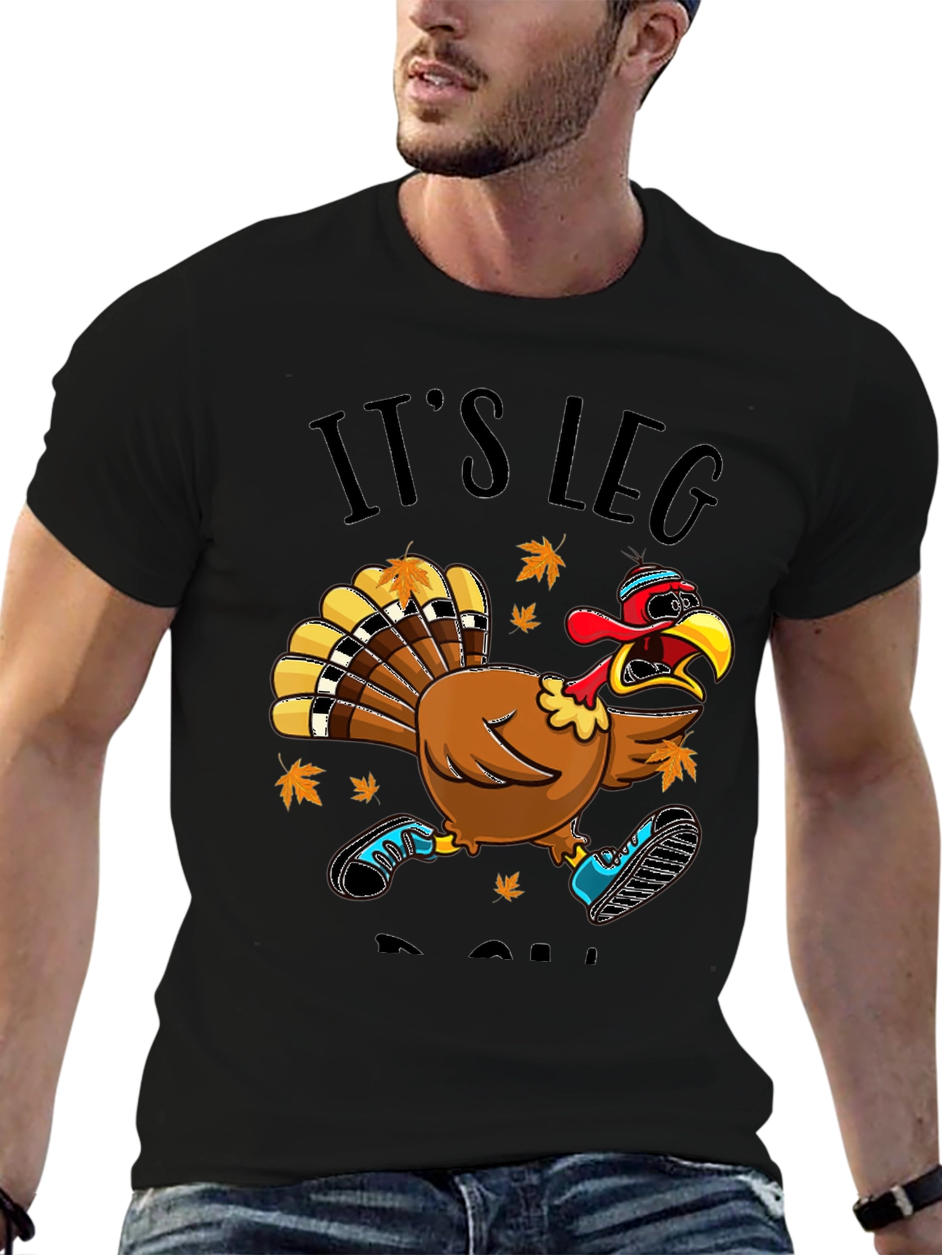 Its Leg Day Turkey Run T-Shirt