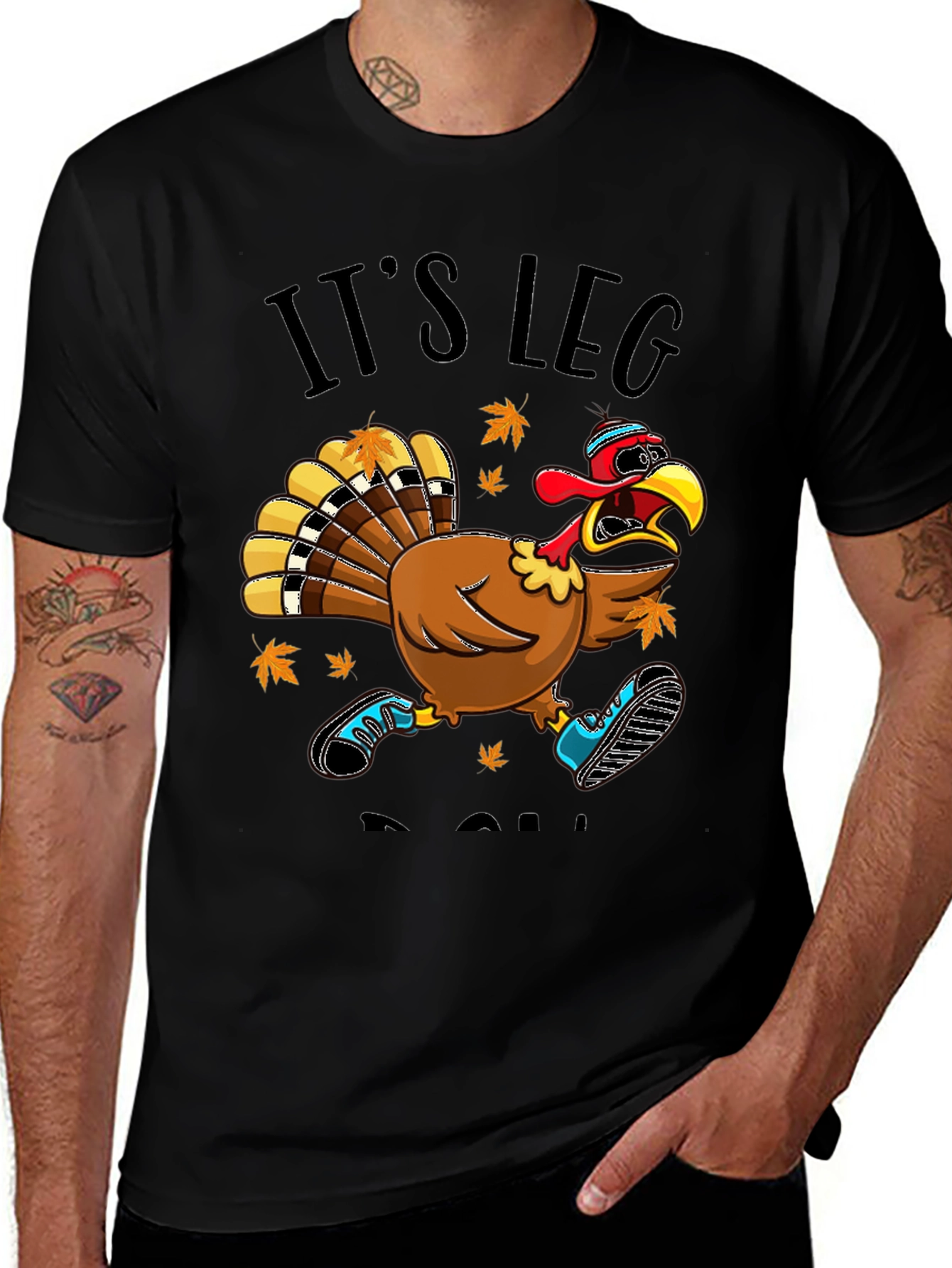 Its Leg Day Turkey Run T-Shirt