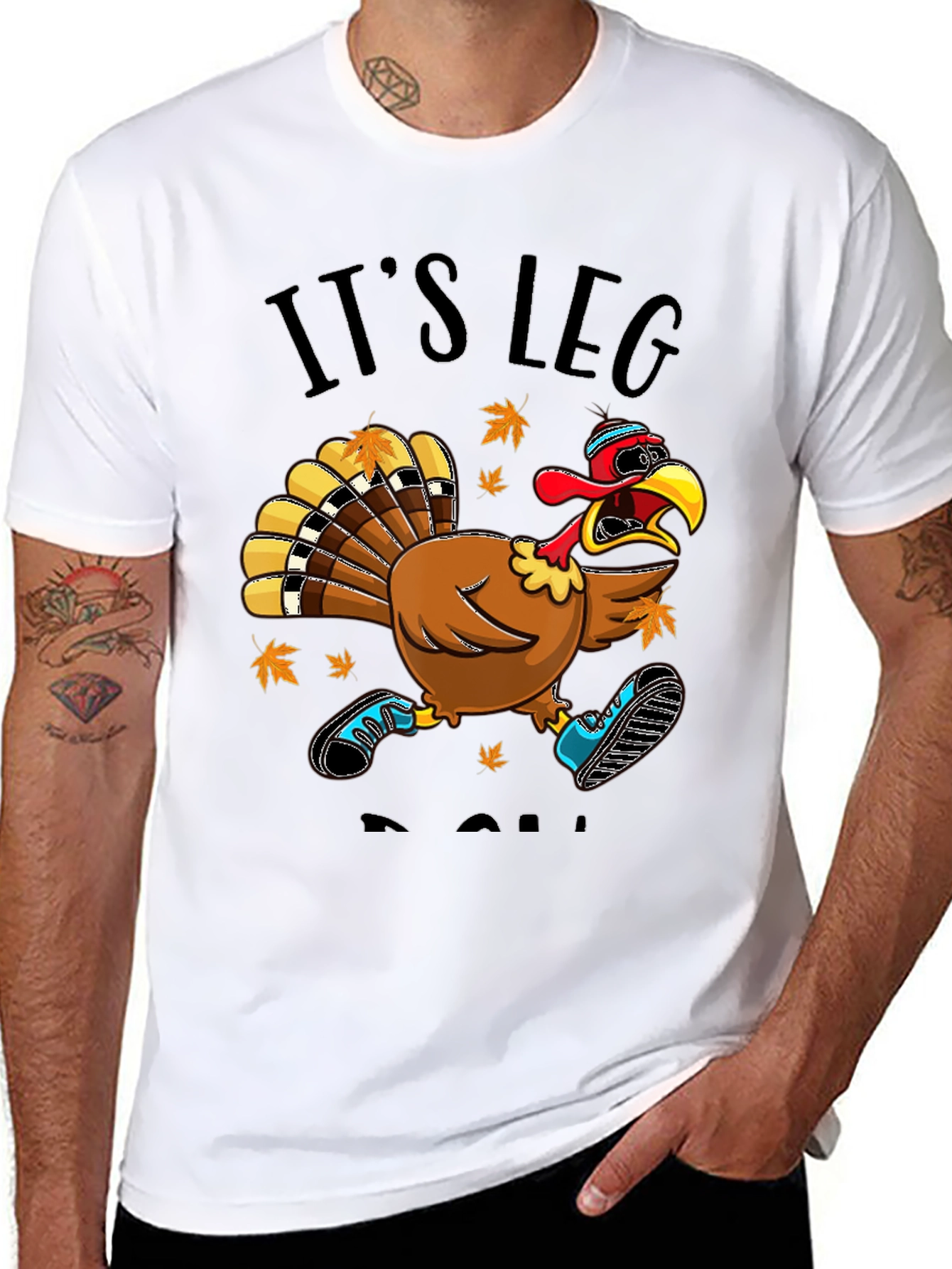 Its Leg Day Turkey Run T-Shirt