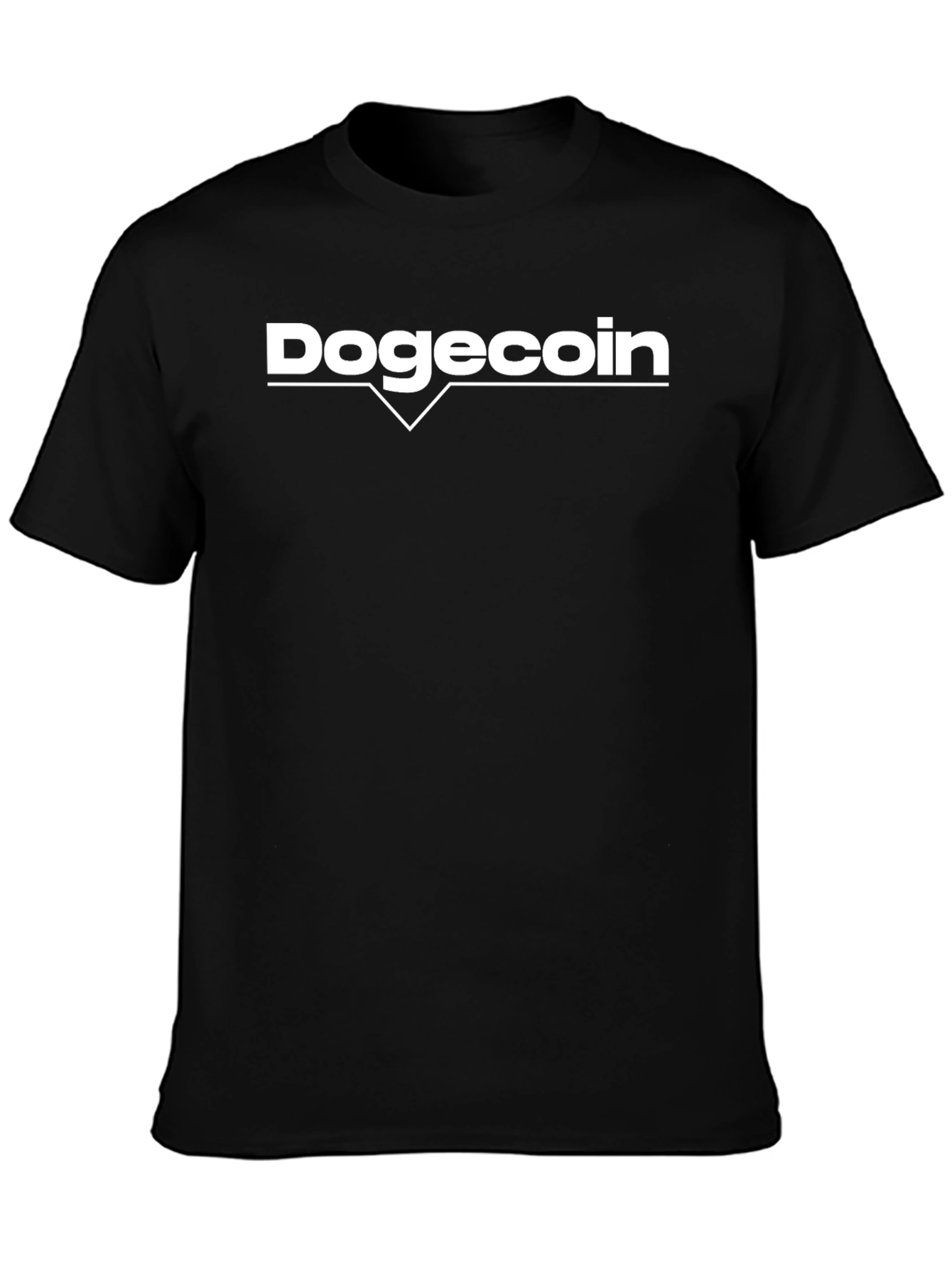 Dogecoin Black T-Shirt - Crypto Meme Fashion