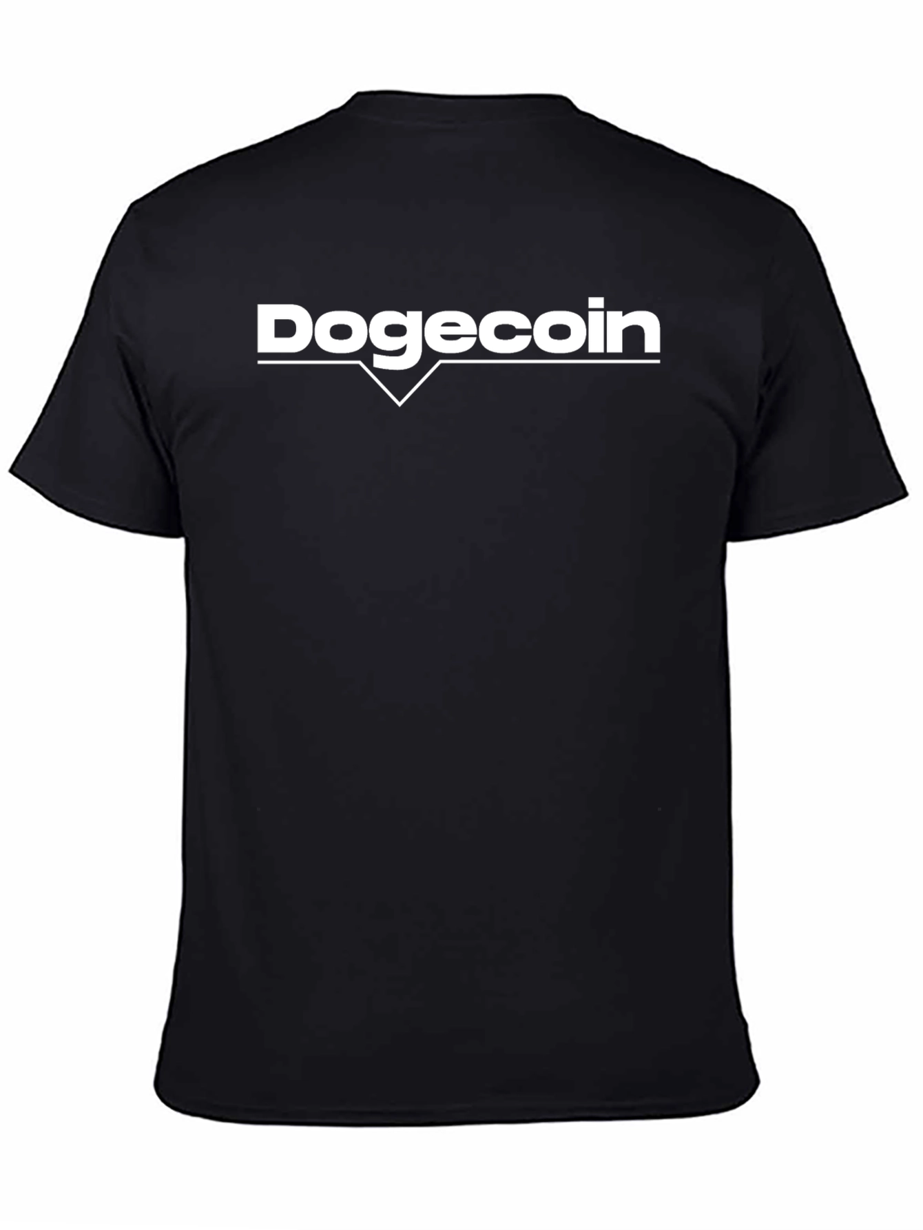 Dogecoin Black T-Shirt - Crypto Meme Fashion