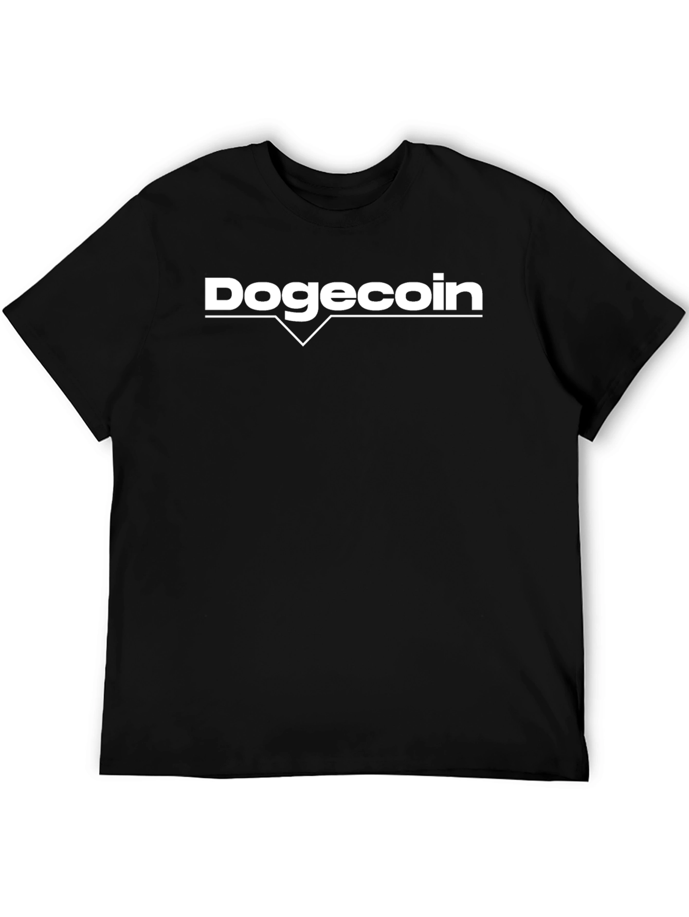 Dogecoin Black T-Shirt - Crypto Meme Fashion