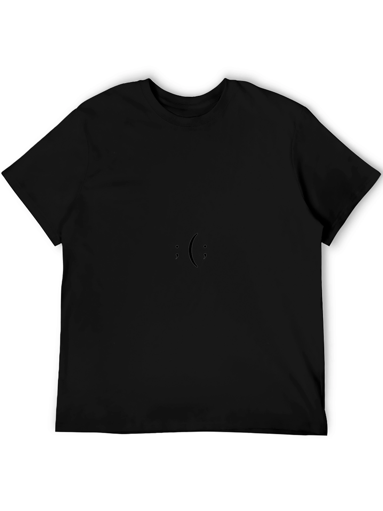 Black ;( Graphic Tee - Minimalist Style