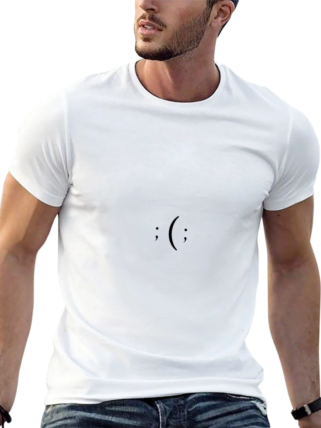 Black ;( Graphic Tee - Minimalist Style