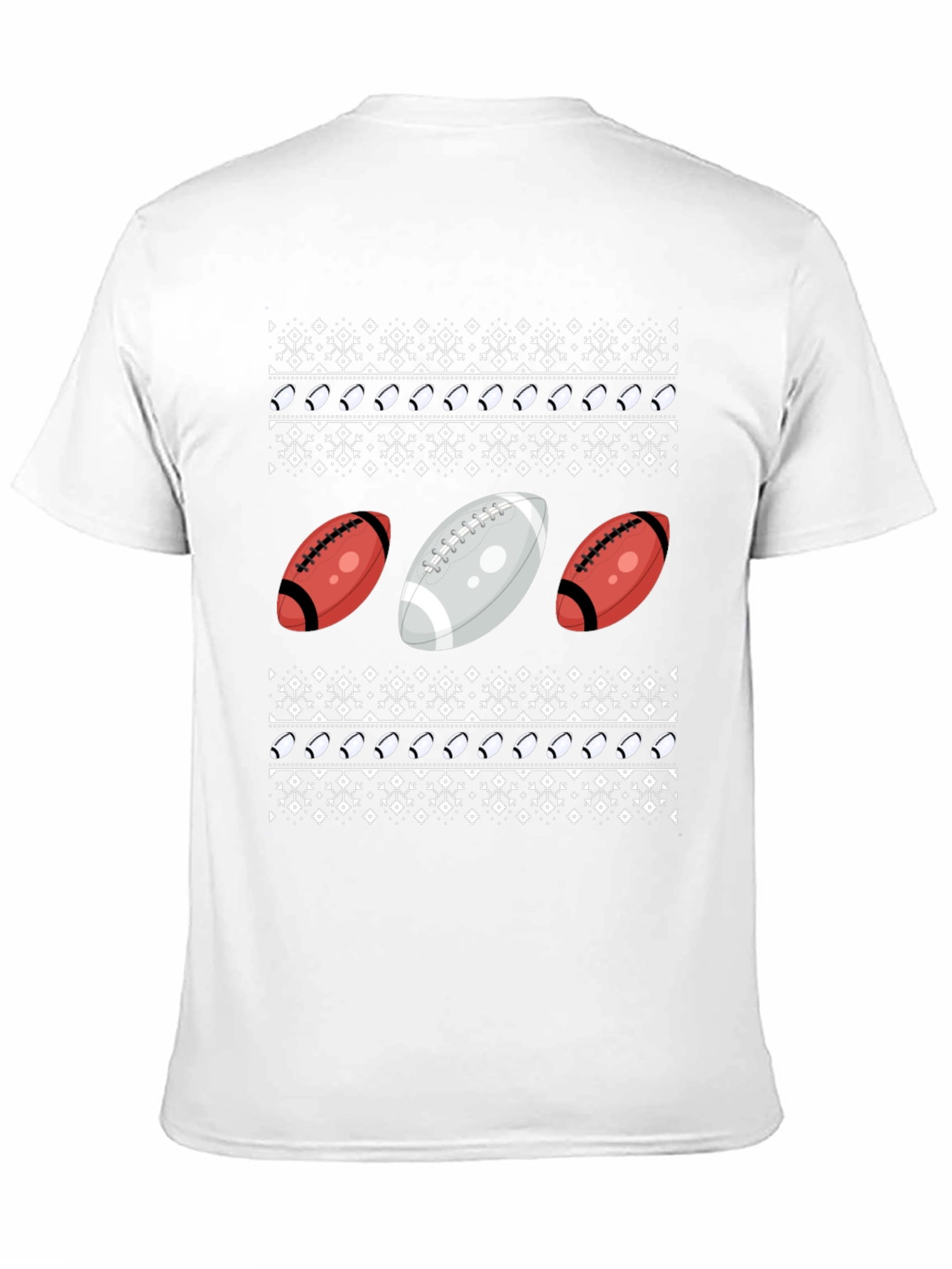 Football Ugly Christmas Sweater T-Shirt