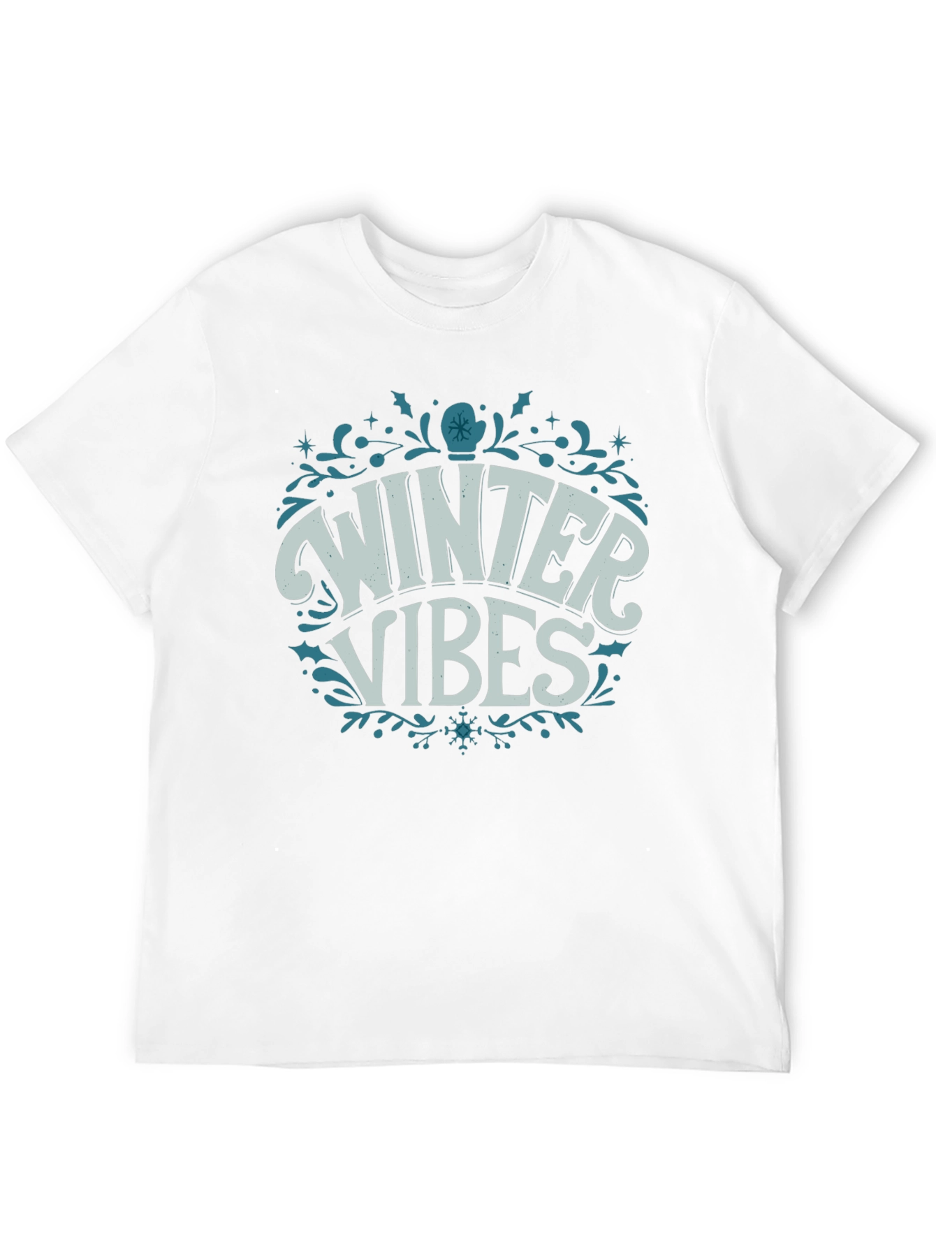 Winter Vibes Graphic Tee - Cozy Holiday Shirt