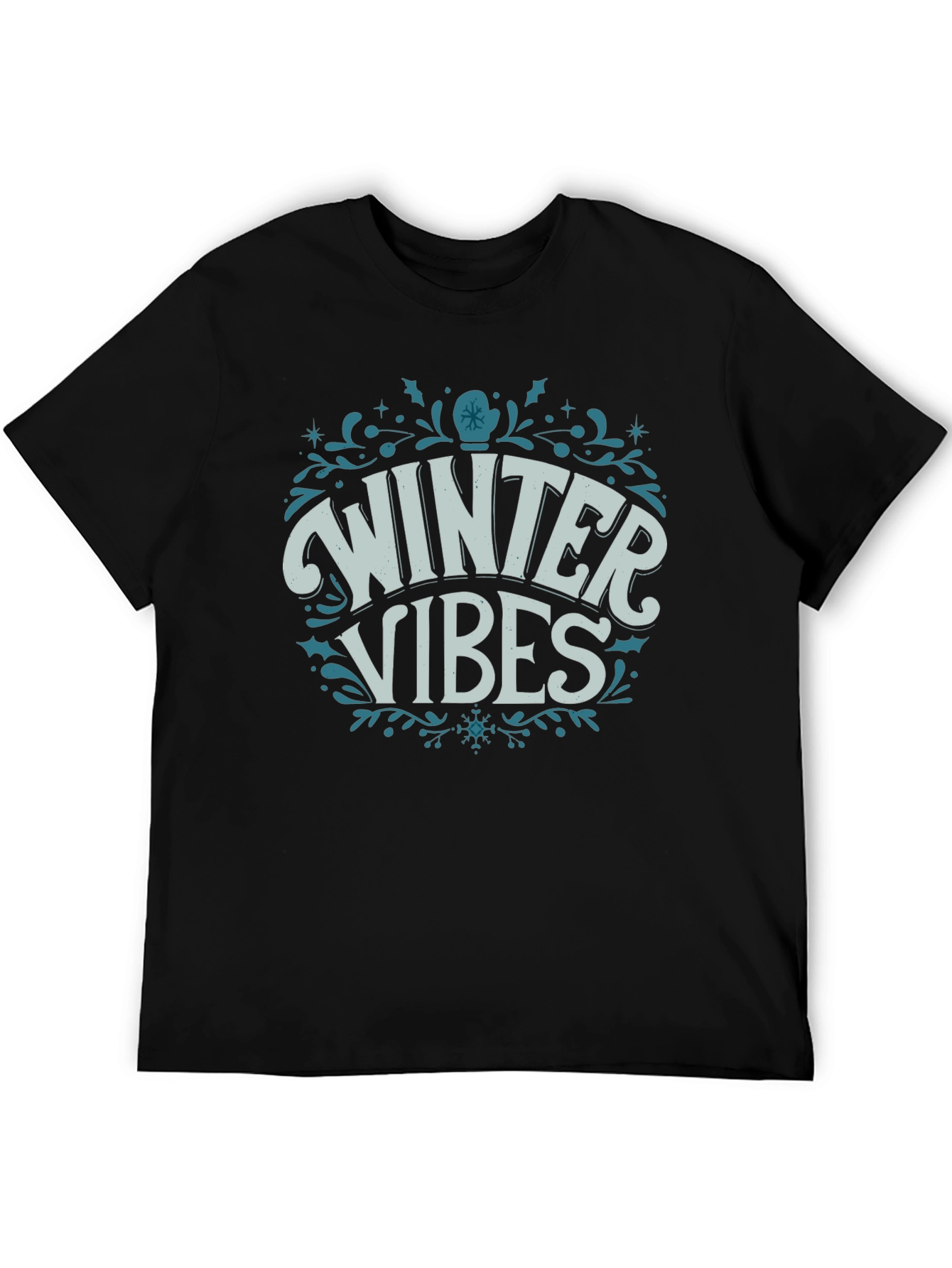 Winter Vibes Graphic Tee - Cozy Holiday Shirt