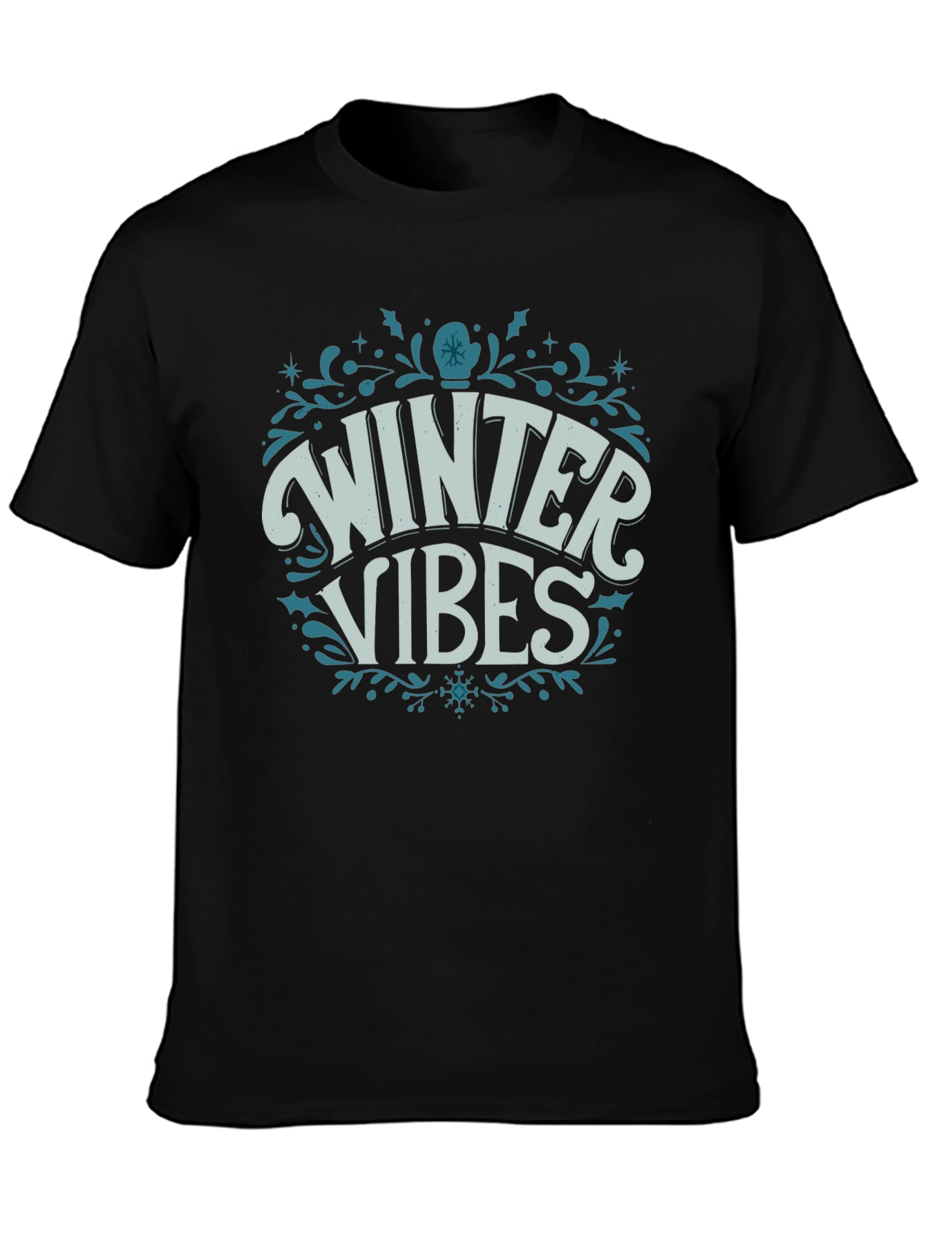 Winter Vibes Graphic Tee - Cozy Holiday Shirt