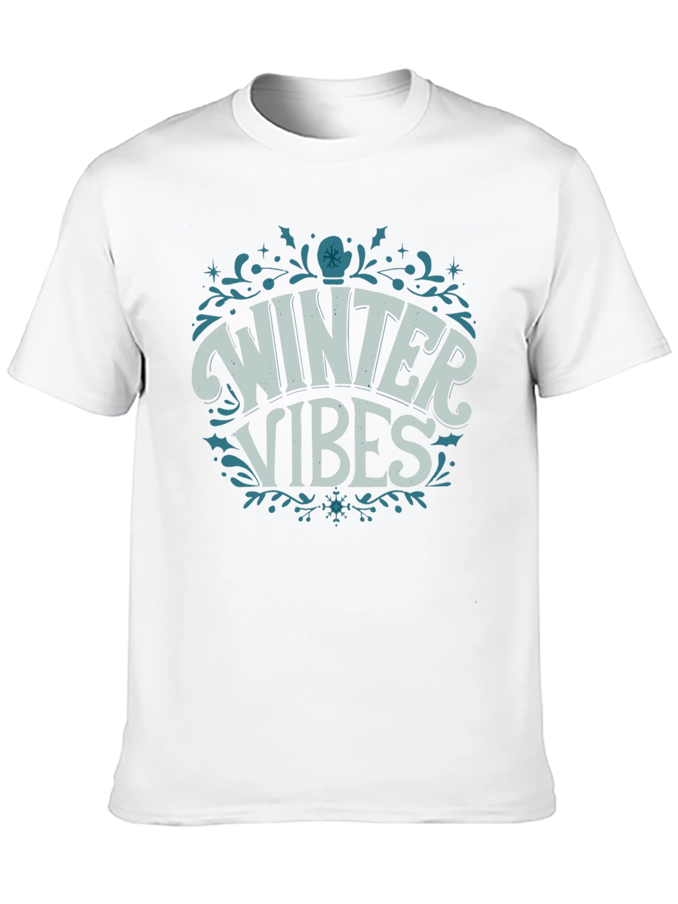 Winter Vibes Graphic Tee - Cozy Holiday Shirt