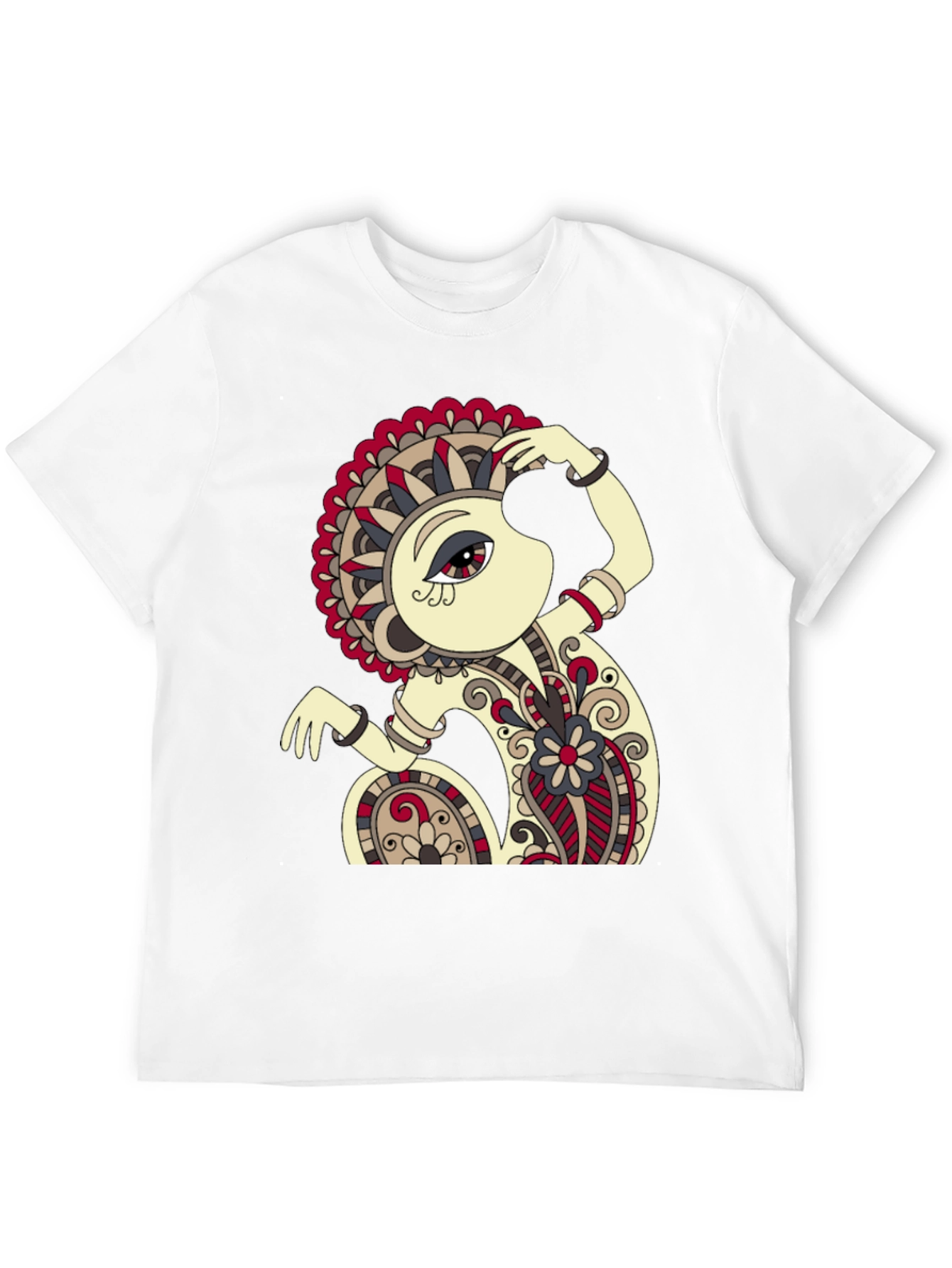 Abstract Monkey Art Black T-Shirt