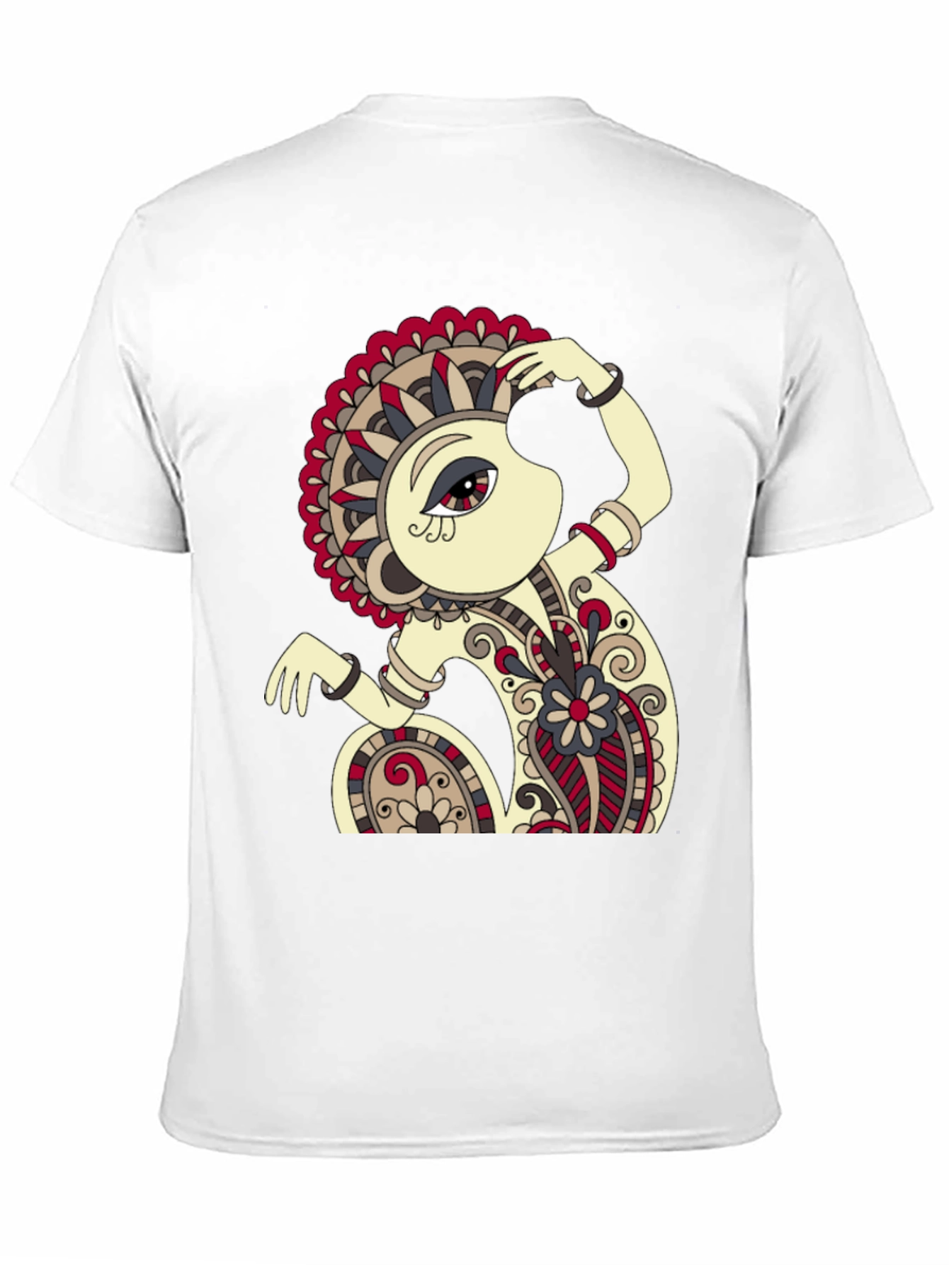 Abstract Monkey Art Black T-Shirt