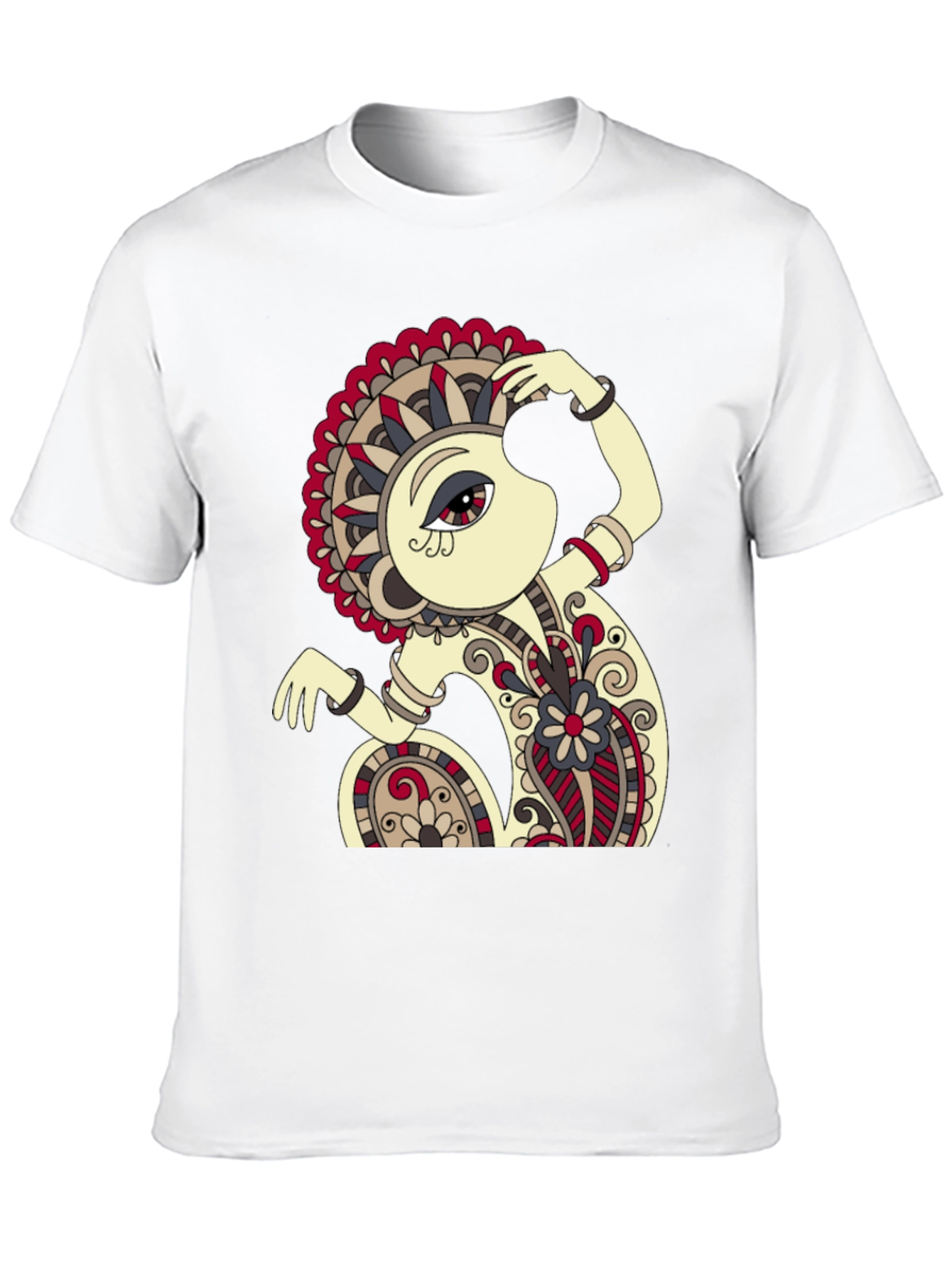 Abstract Monkey Art Black T-Shirt