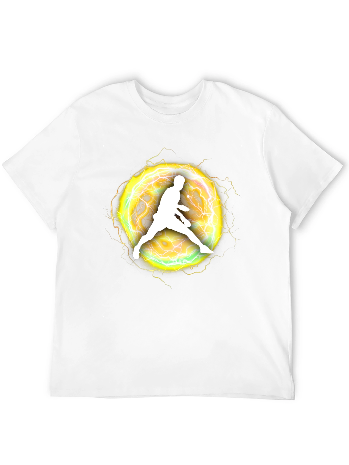 Electric Athlete Graphic Black T-Shirt