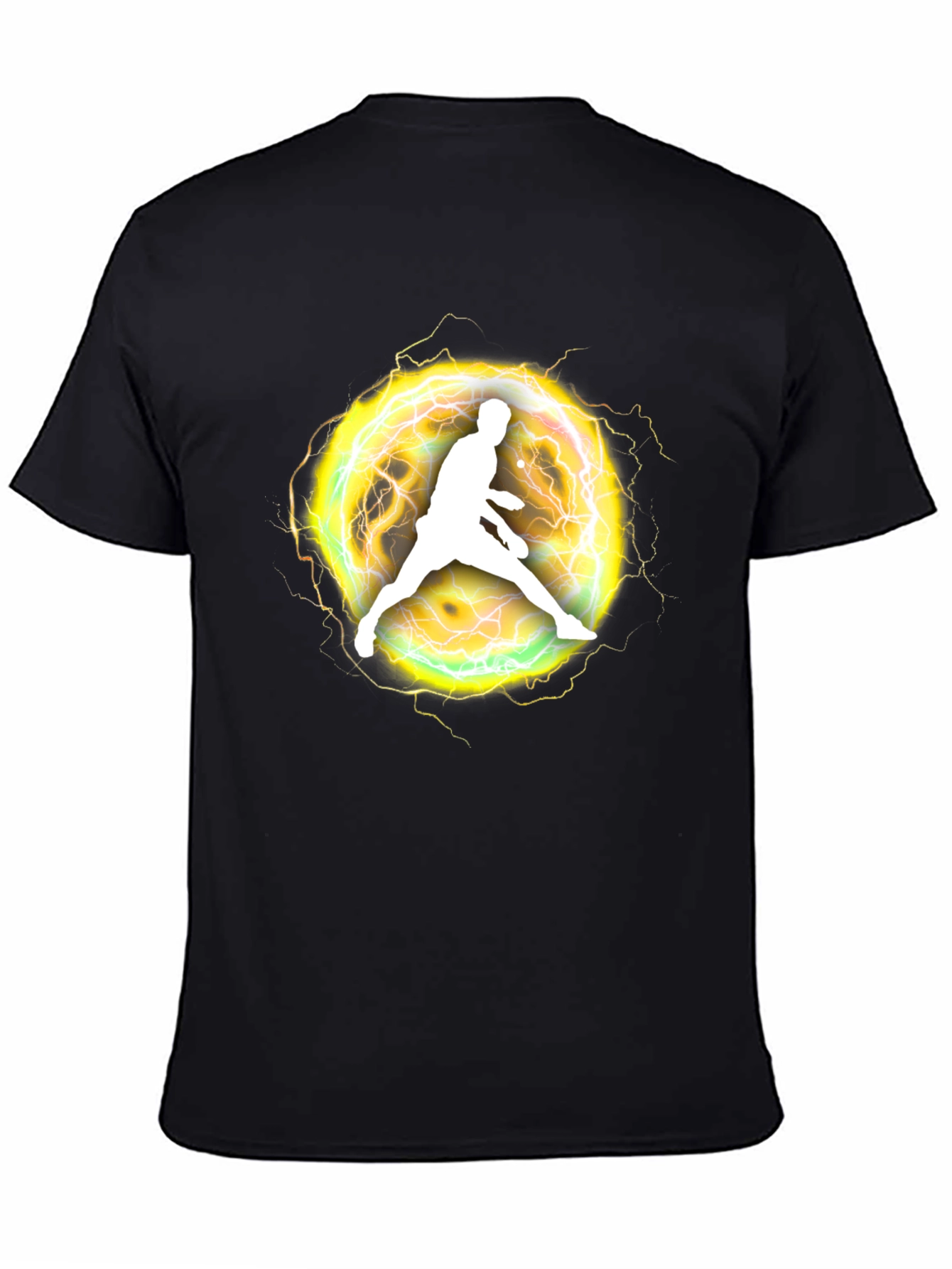 Electric Athlete Graphic Black T-Shirt